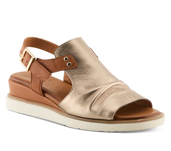 Spring Step Leather Ankle Strap Sandals - Locals