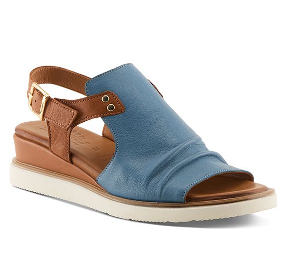 Spring Step Leather Ankle Strap Sandals - Locals