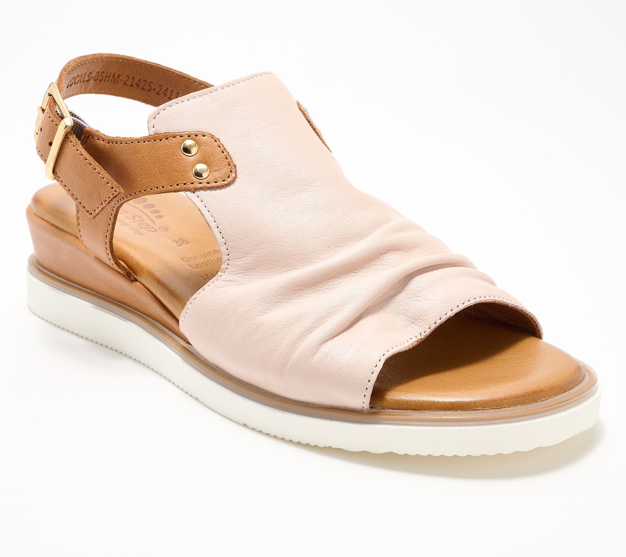 Spring Step Leather Ankle Strap Sandals - Locals