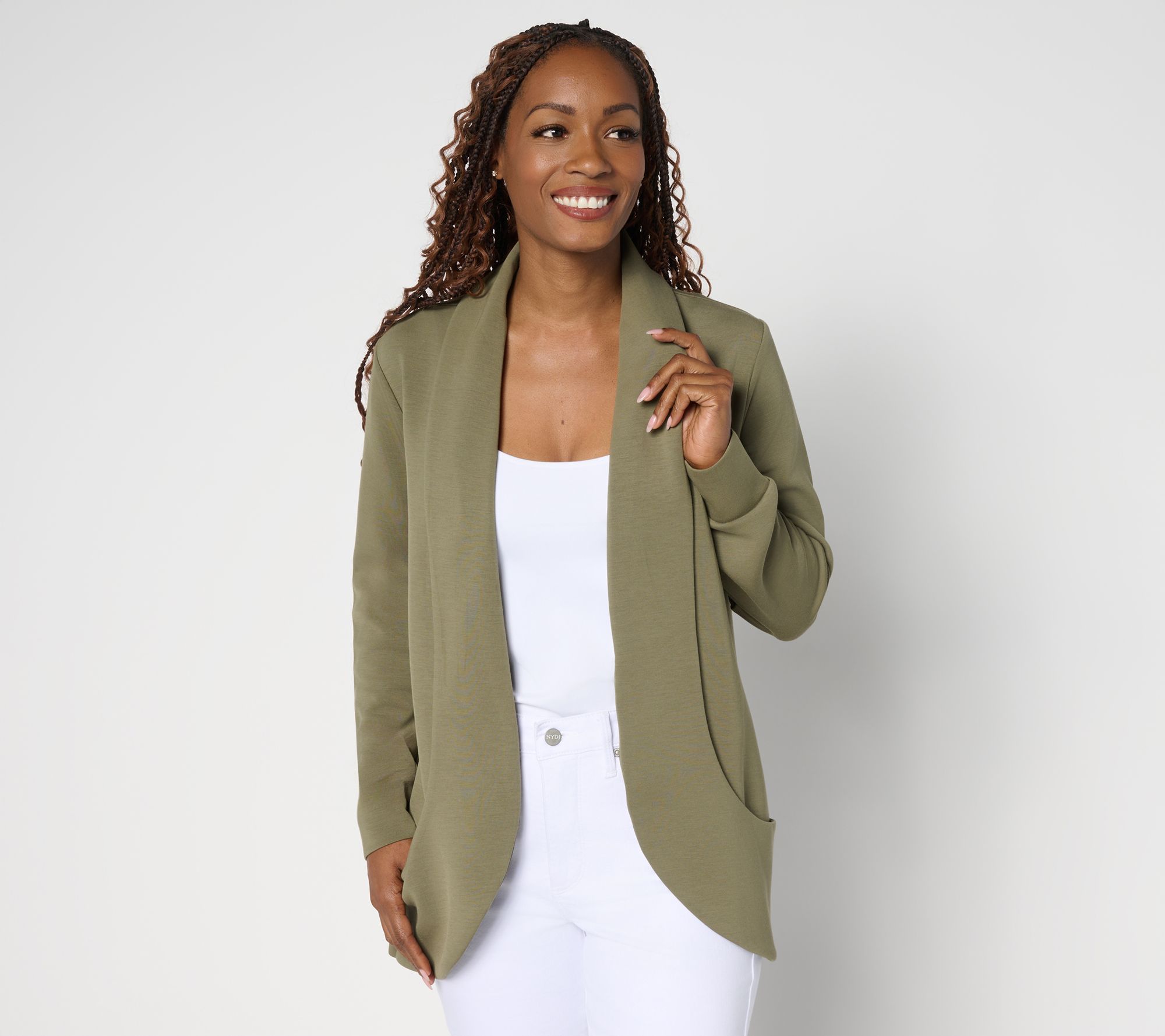 Belle by Kim Gravel ScubaLuxe Cocoon Cardigan