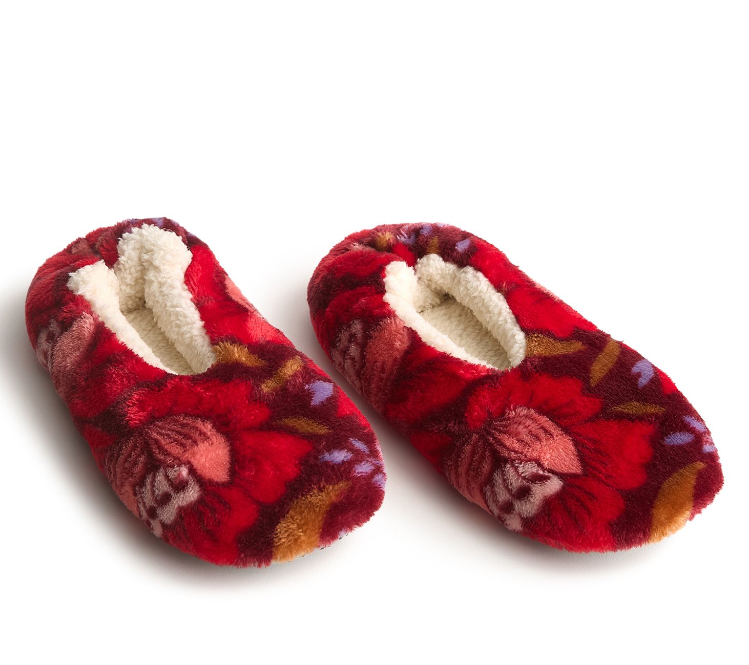  Vera Bradley Fleece Slipper Socks with GripperDot Soles