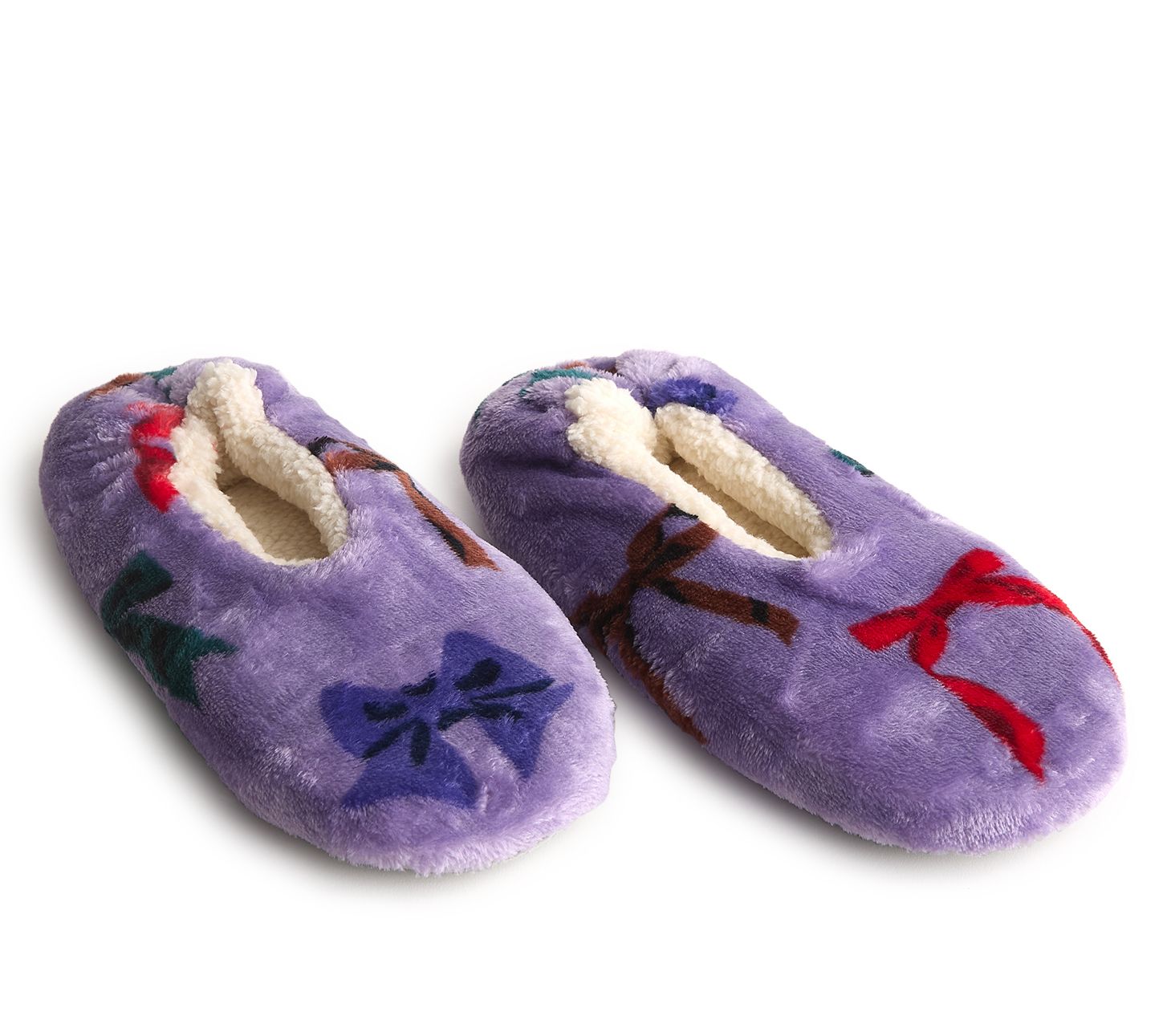 Vera Bradley Fleece Slipper Socks with GripperDot Soles