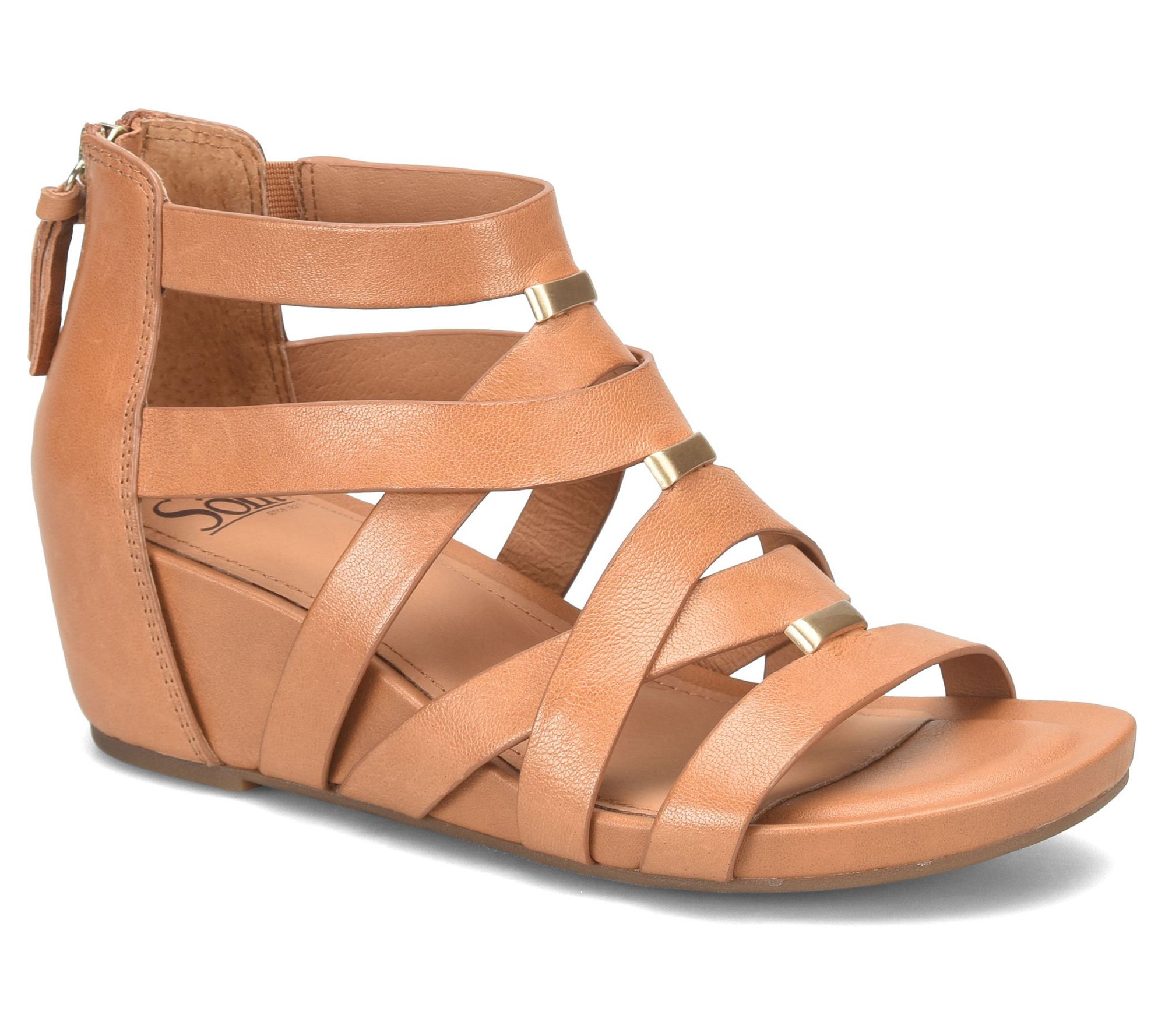 Sofft Ornamented Leather Wedge - Vivi