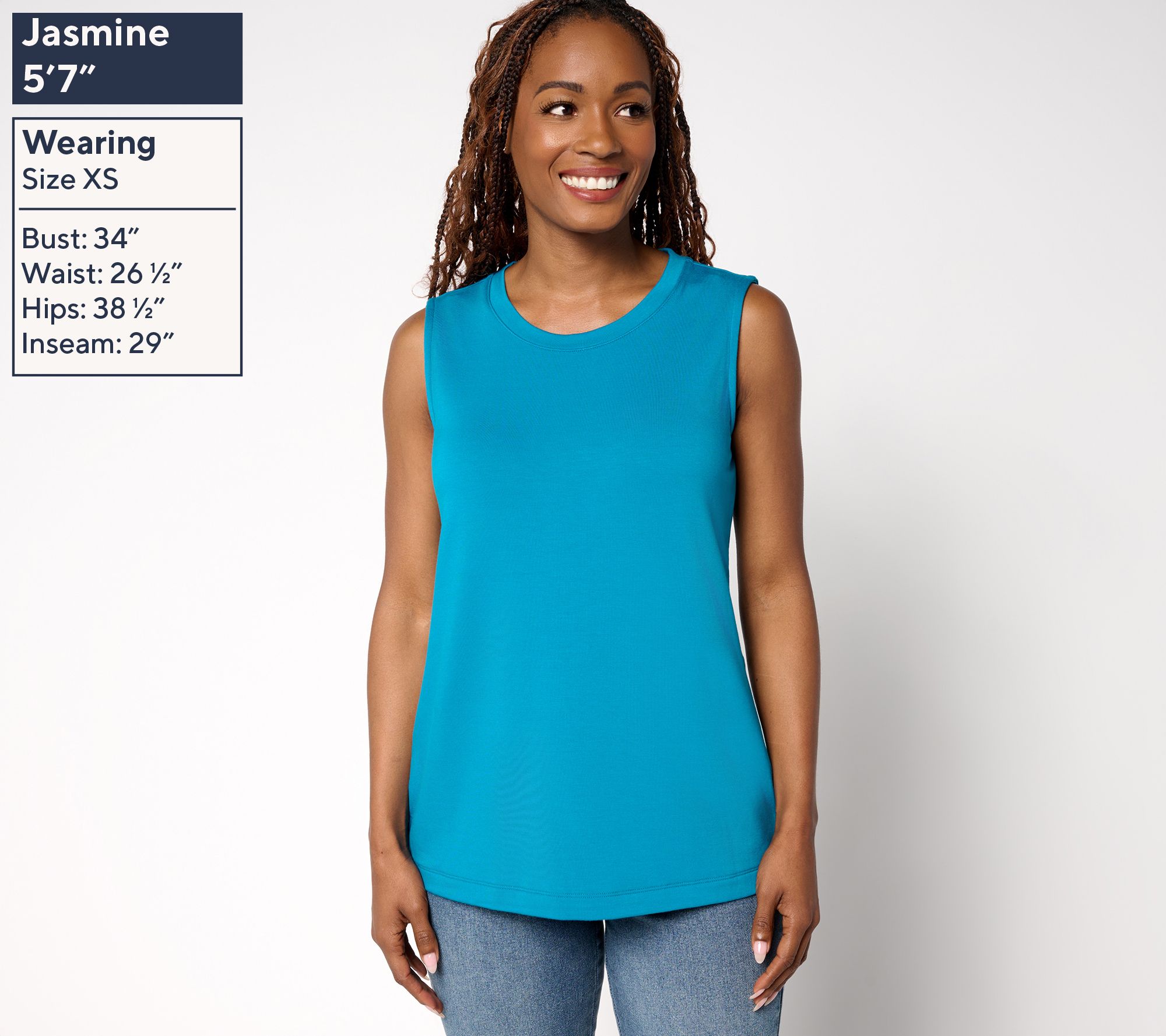 Brandis Dress out Loud Acquitted Knit Sleeveless Top - QVC.com