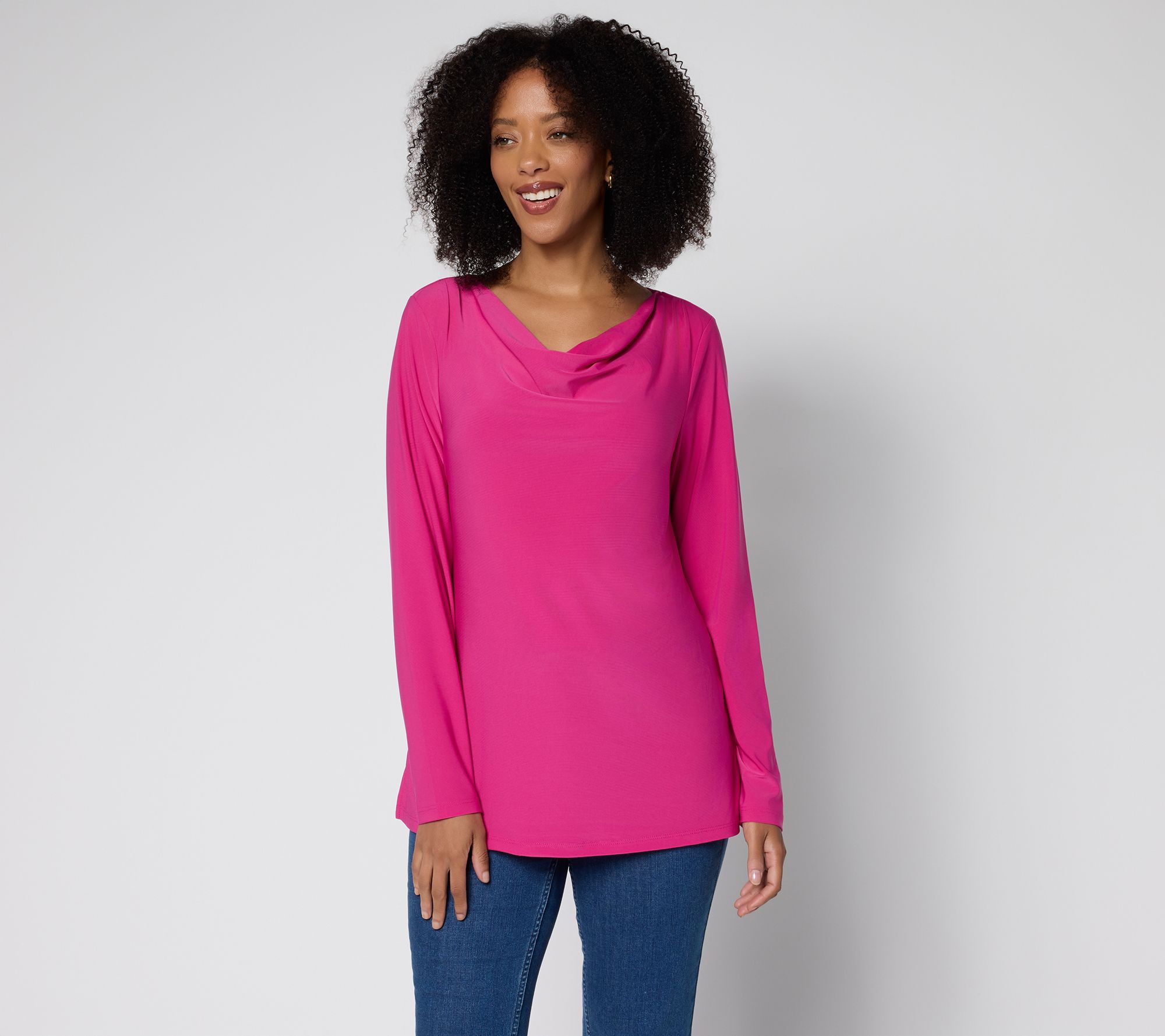 Brandis Dress Out Loud Discovery Knit Long Sleeve Drapey Top