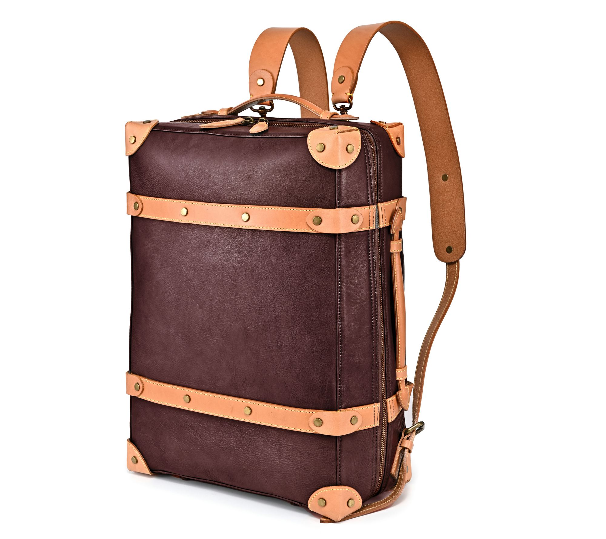 Old Trend Speedwell Trunk Leather Backpack