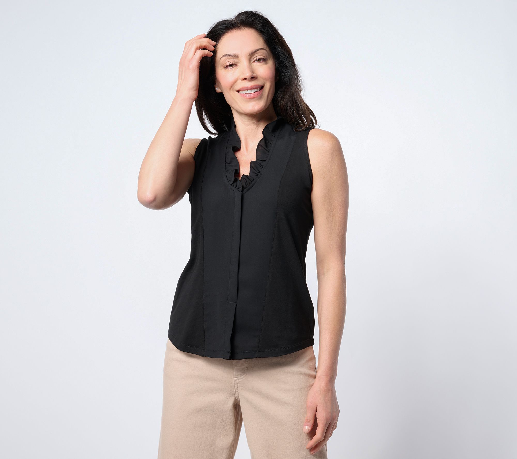 "As Is" NIC+ZOE Ruffled Around Tank