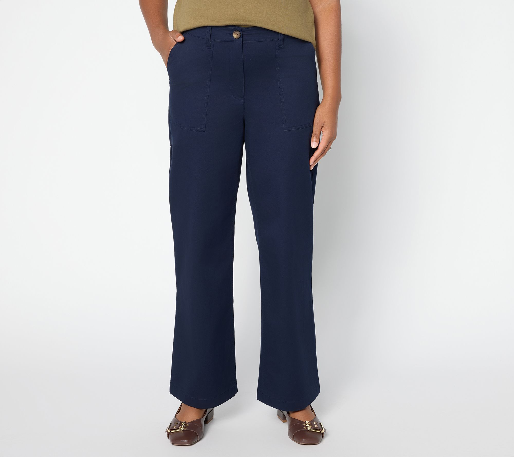 Martha Stewart Signature Regular Two Pocket Twill Ankle Pants
