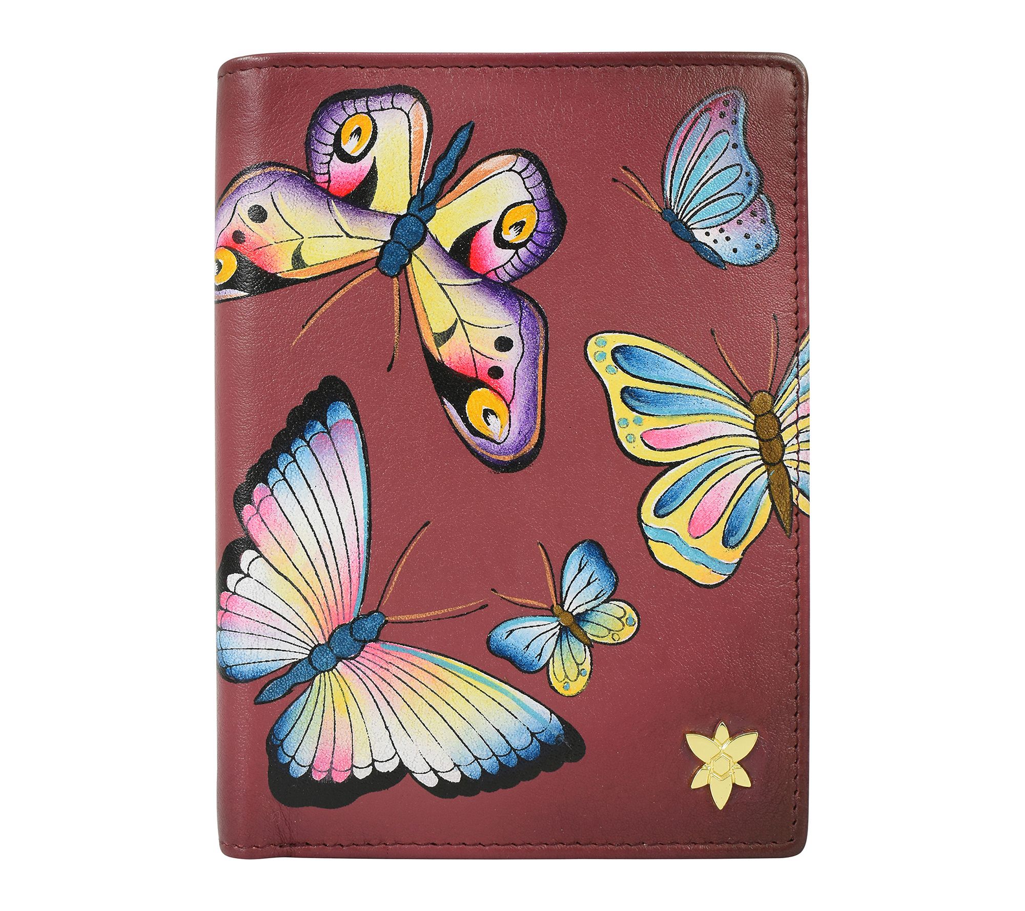 Anushcka Painted Leather RFID Organizer