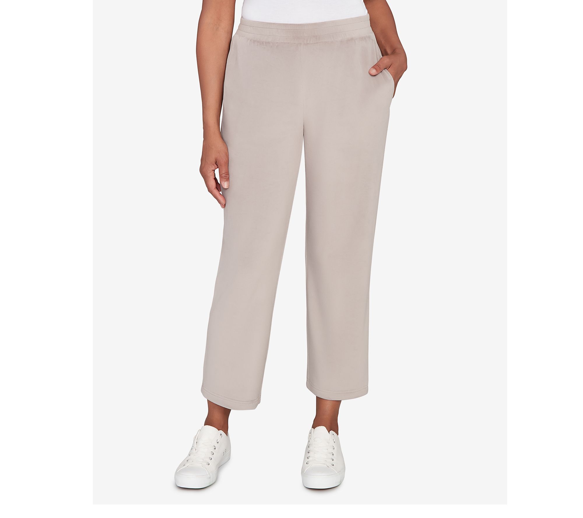 Alfred Dunner Petite Luxe Double Knit Average Length Pants