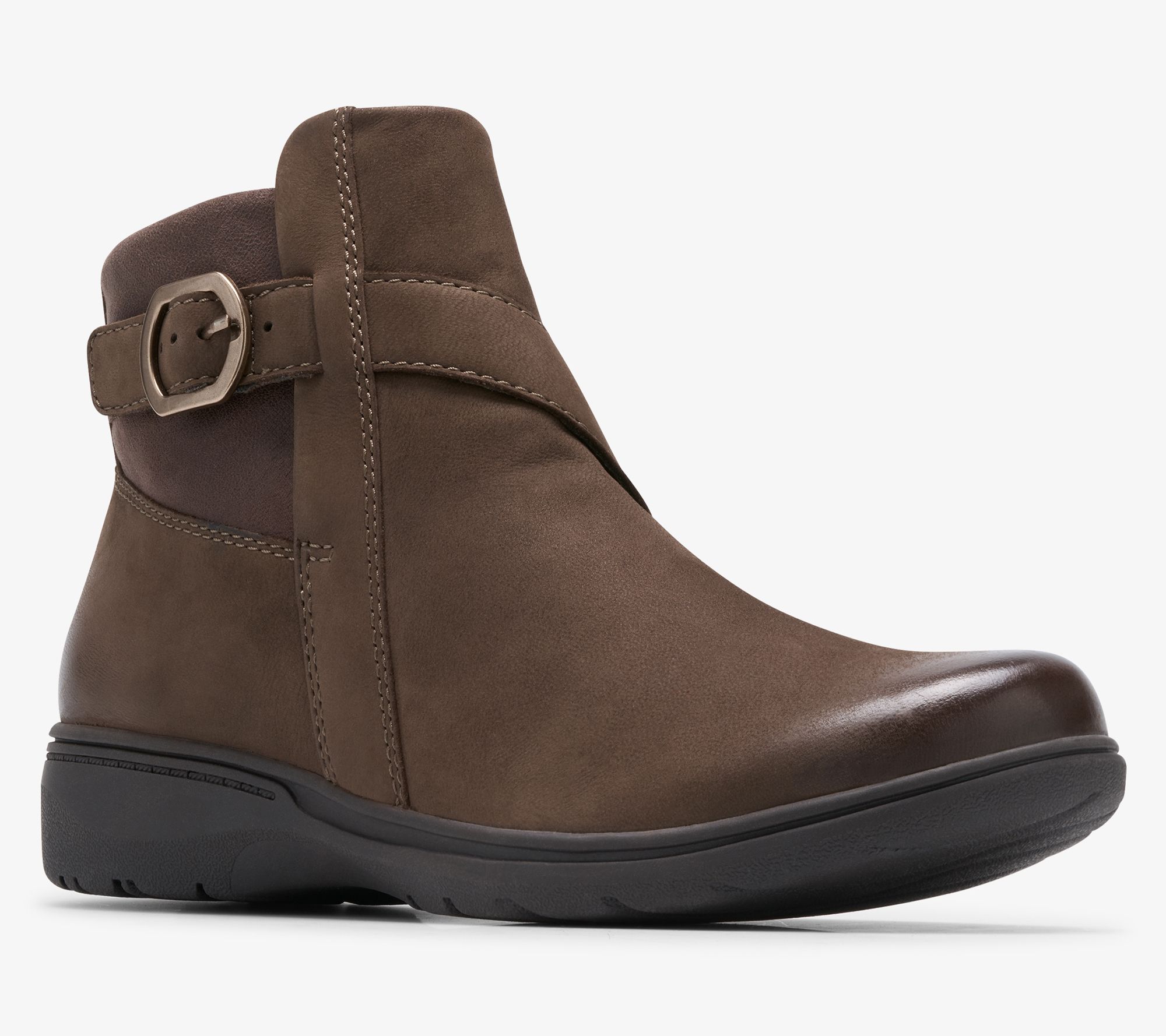 "As Is" Clarks Collection Water Repellent Leather Boots -Carleigh Angie