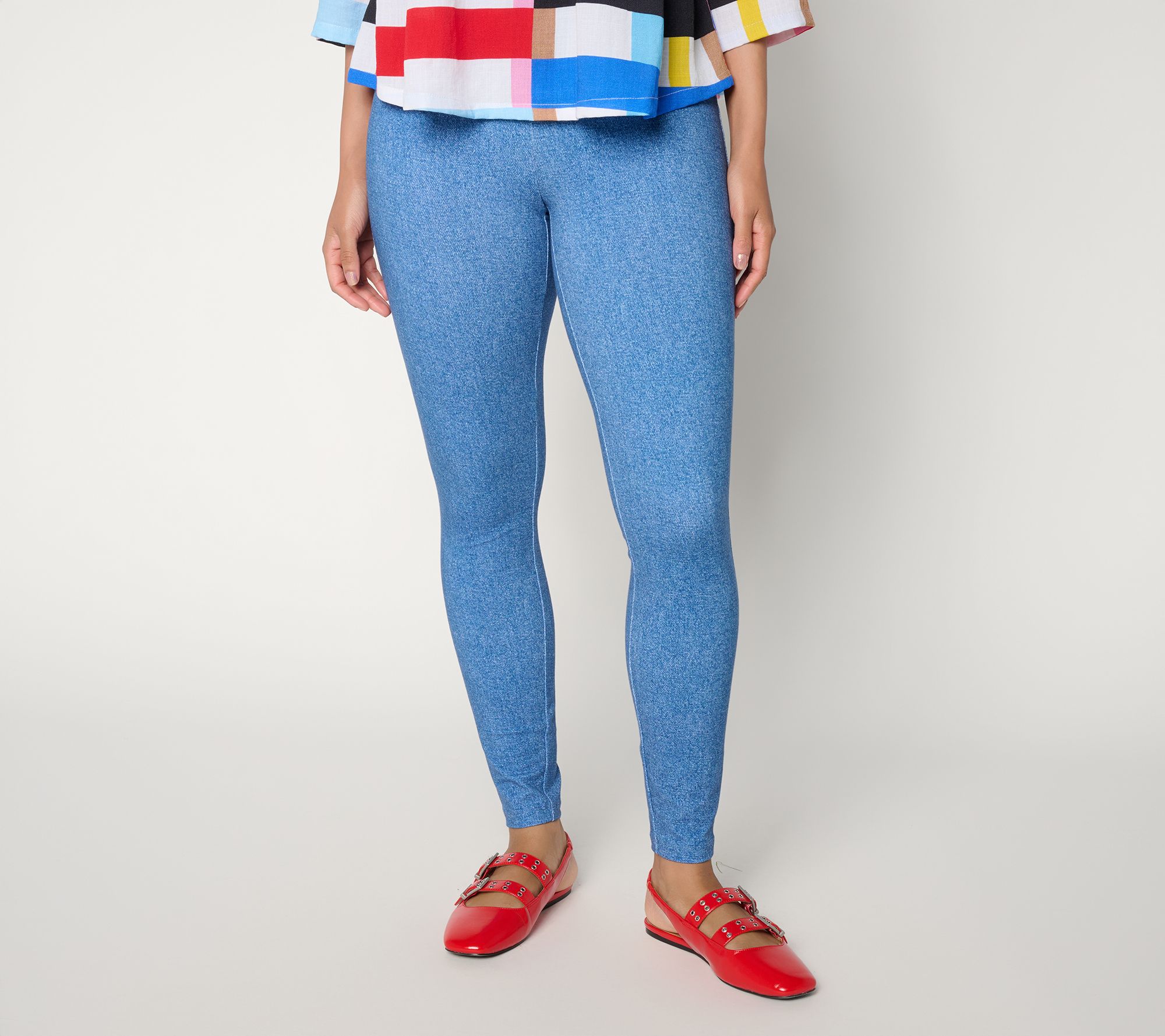 Flex by Aimee Kestenberg Print or Solid Knit Ankle Leggings
