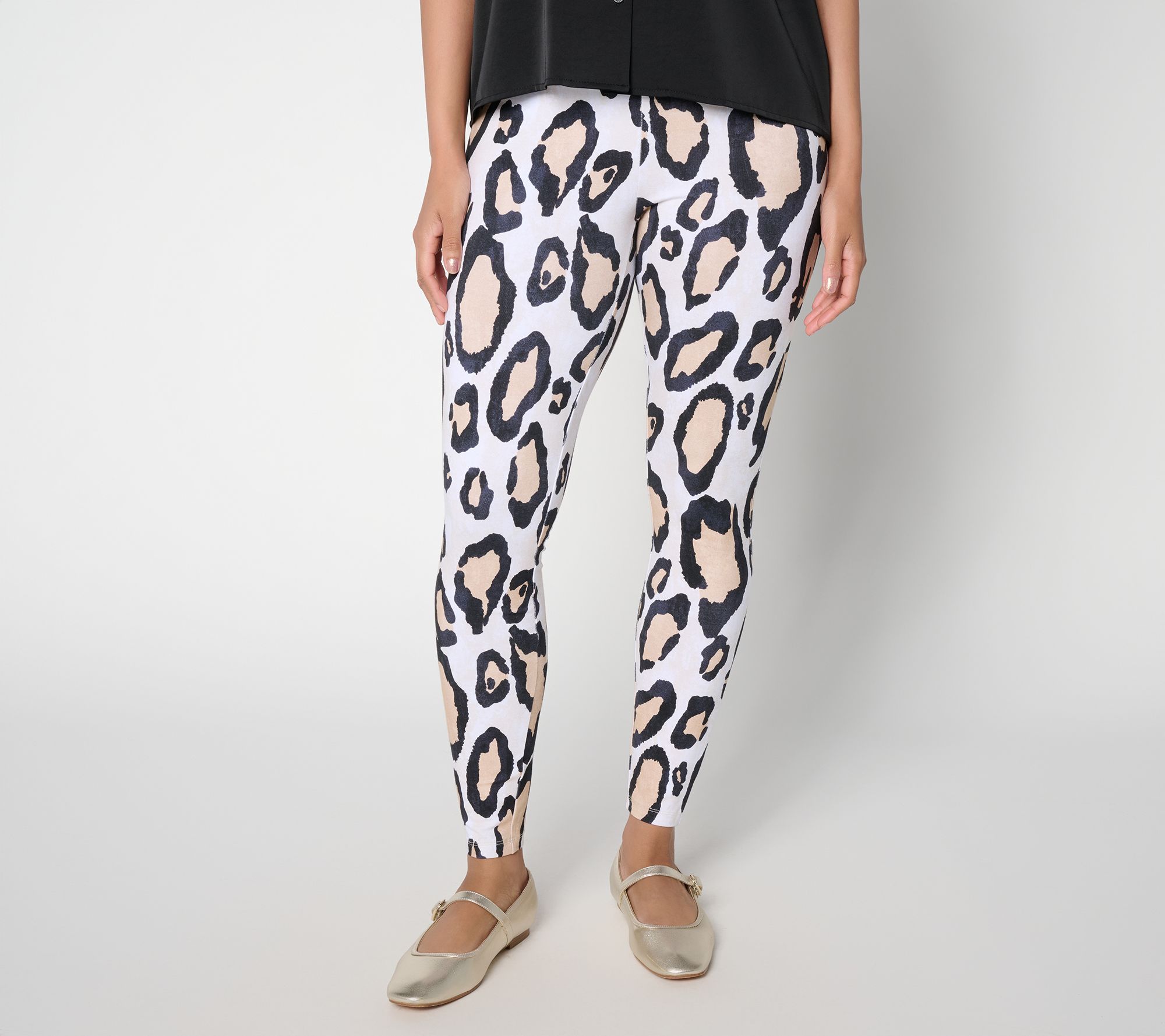 Flex by Aimee Kestenberg Print or Solid Knit Ankle Leggings