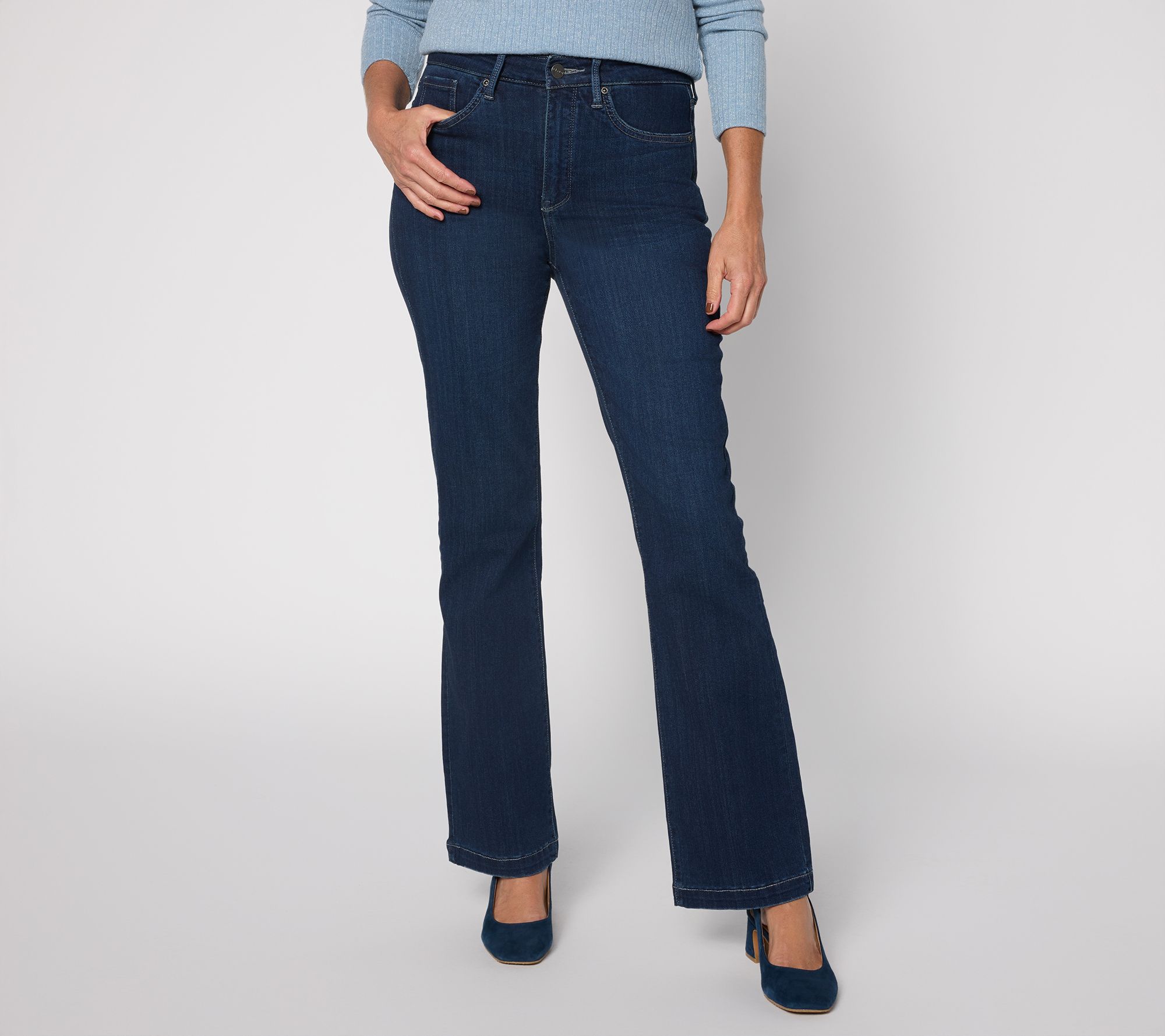 "As Is" NYDJ Petite Sure Stretch High- Rise Barbara Bootcut Jeans