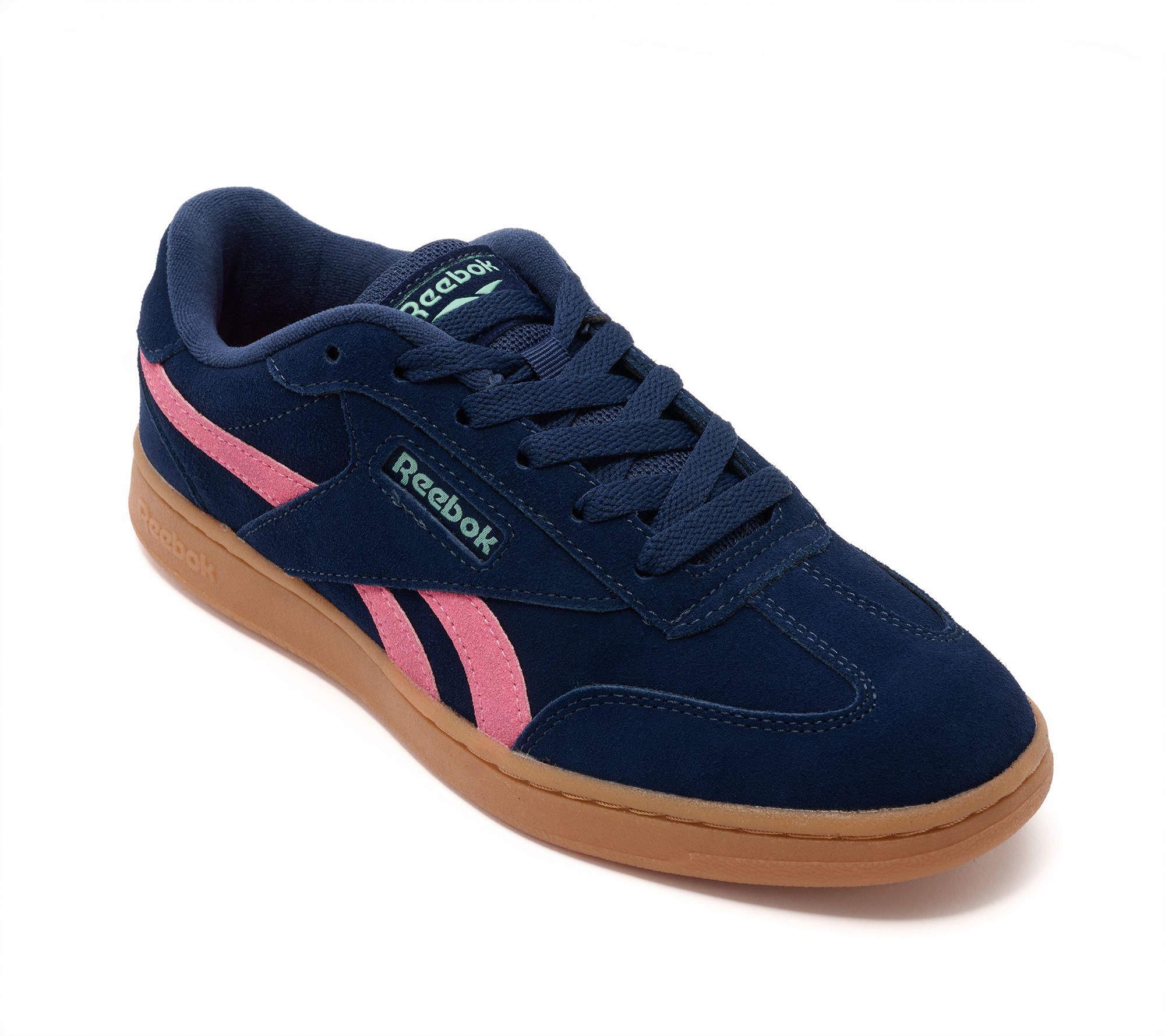 "As Is" Reebok Suede Forte Lounger Sneakers