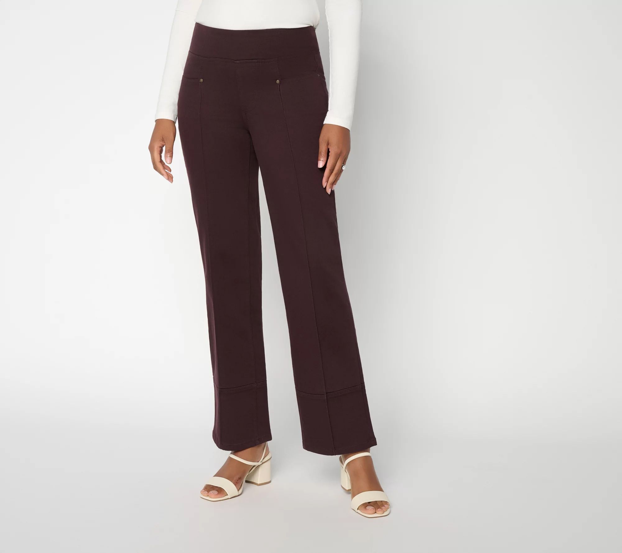 Belle by Kim Gravel Petite Primabelle Twill Front Jeans