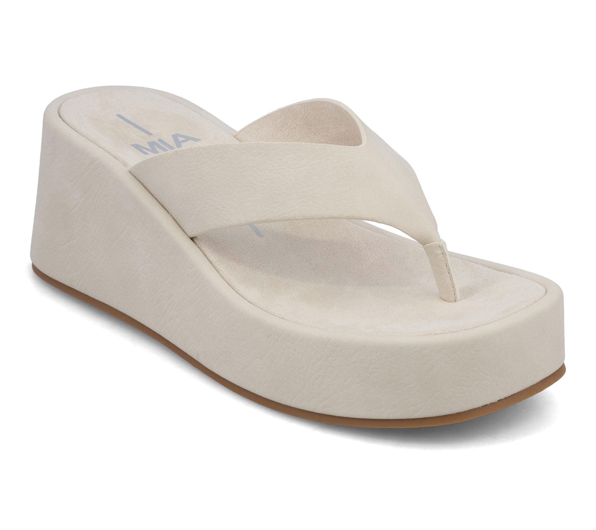 MIA Platform Wedge Thong Sandals - Niccola