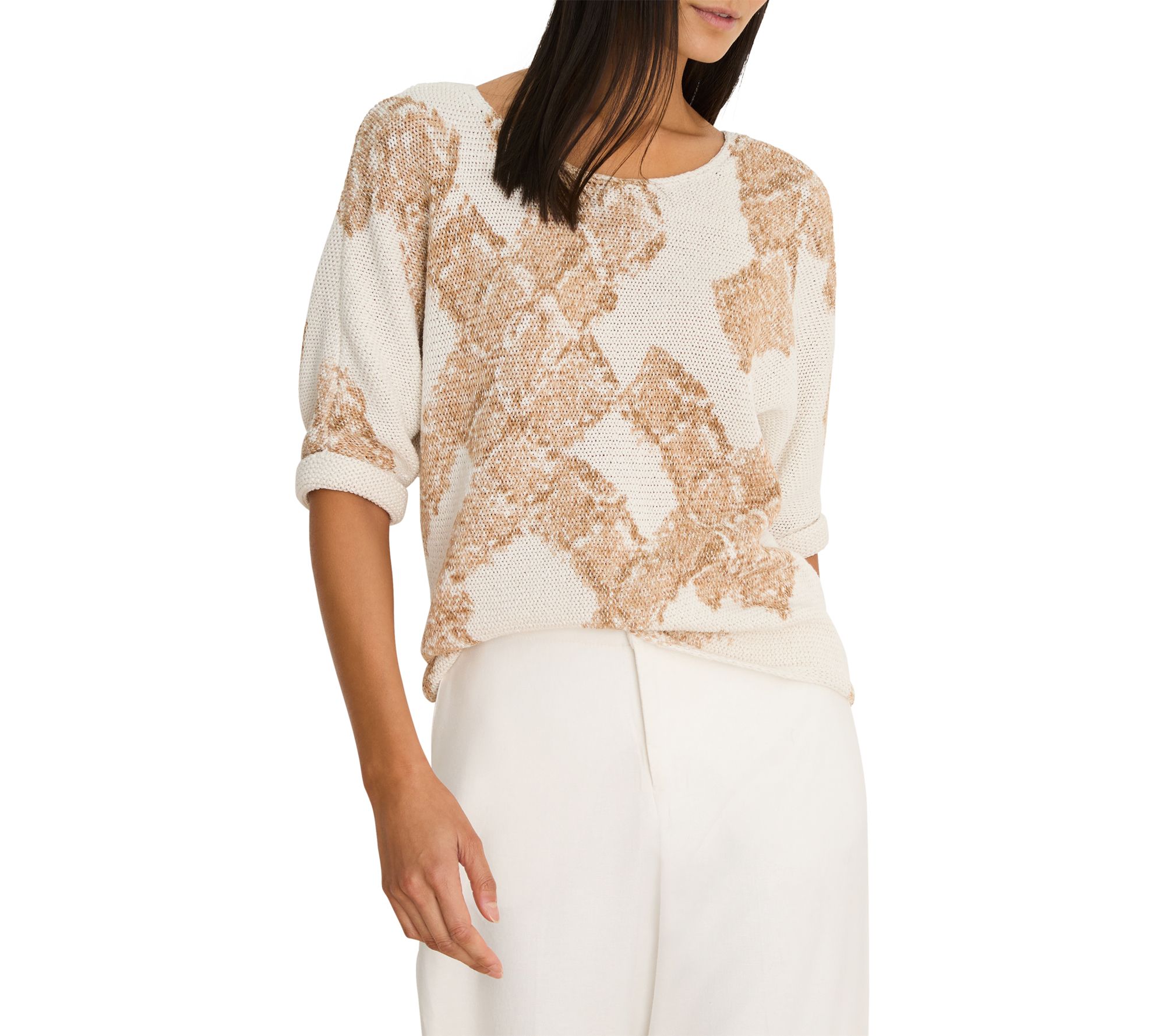 NIC+ZOE Cobblestone Stamp Sweater