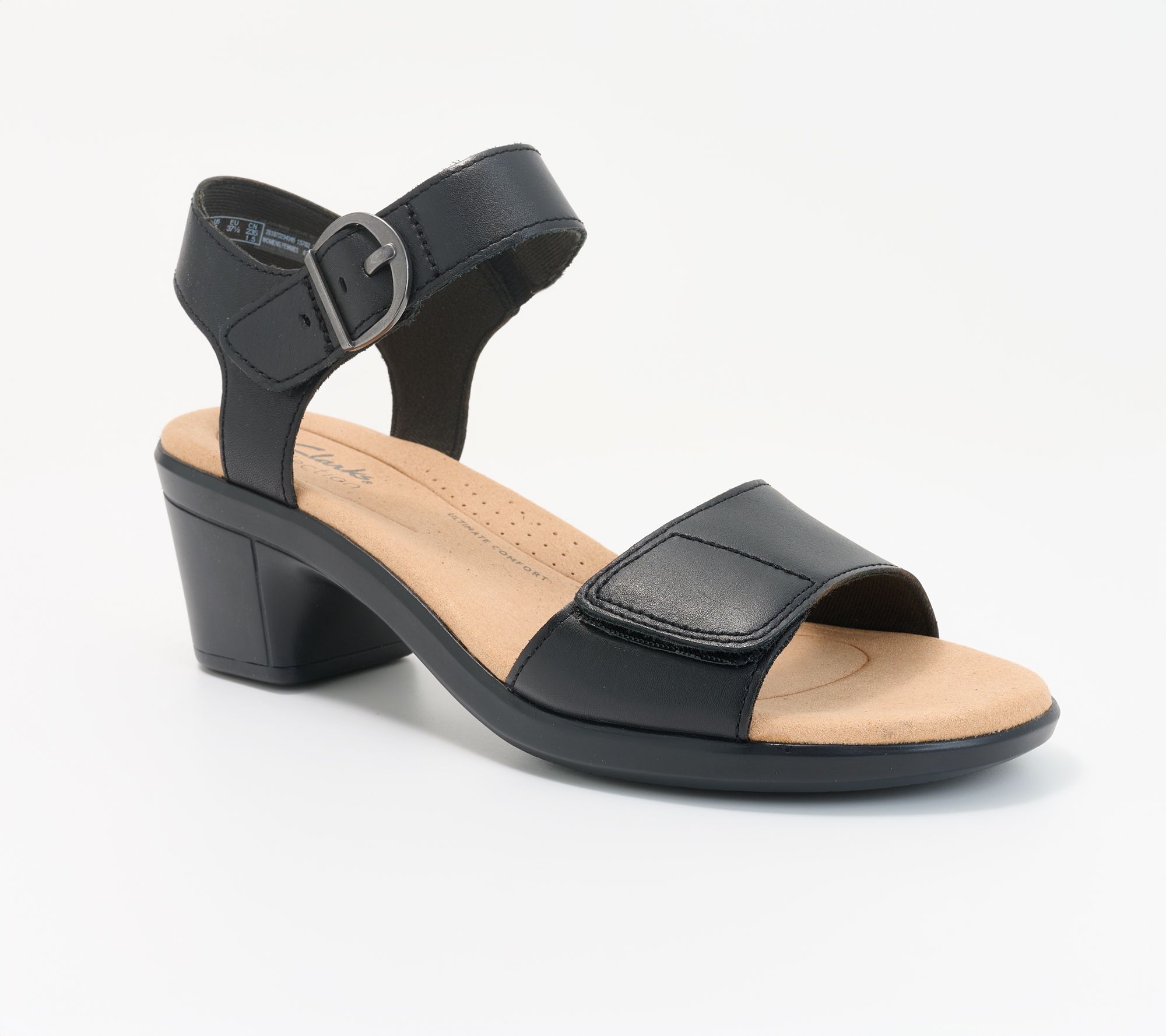 "As Is" Clarks Collection Leather Heeled Sandals-Emily2 Amanda