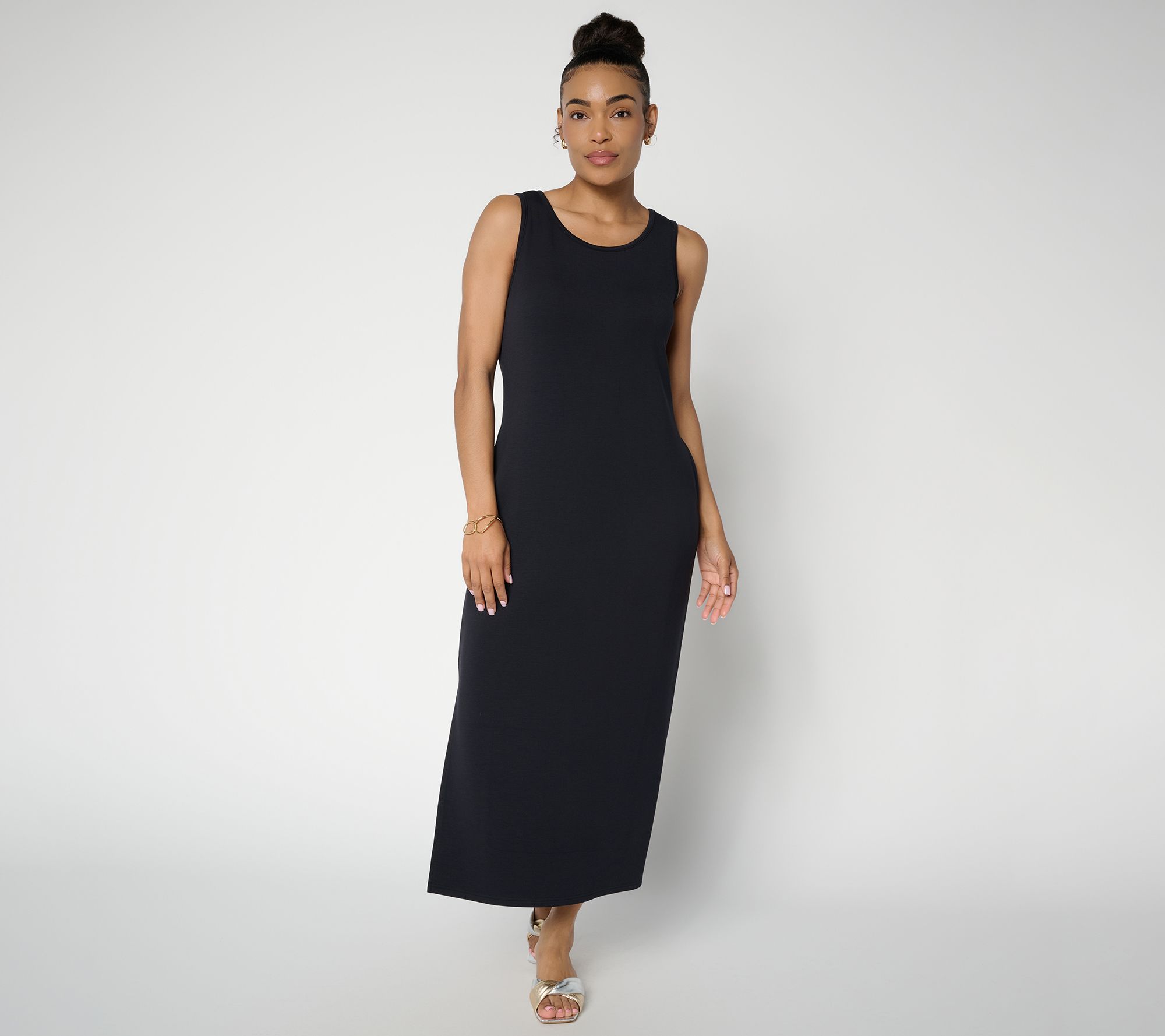 "As Is" Belle by Kim Gravel Petite ScubaLuxe Maxi Tank Dress