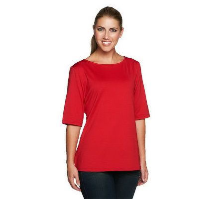 "As Is" Susan Graver Essentials Butterknit Top
