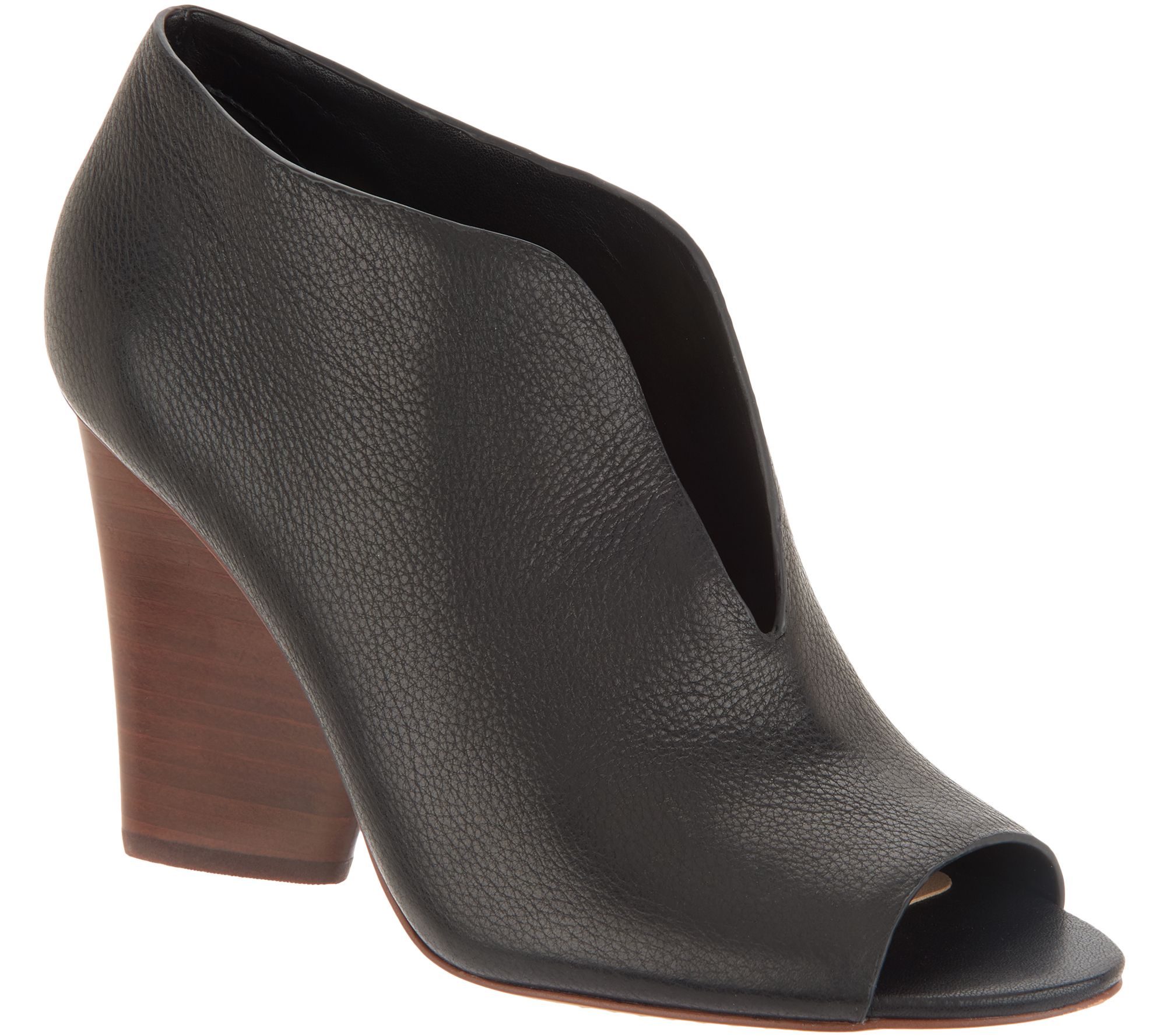Vince Camuto Leather Deep V Peep-toe Booties - Andrita - A310565