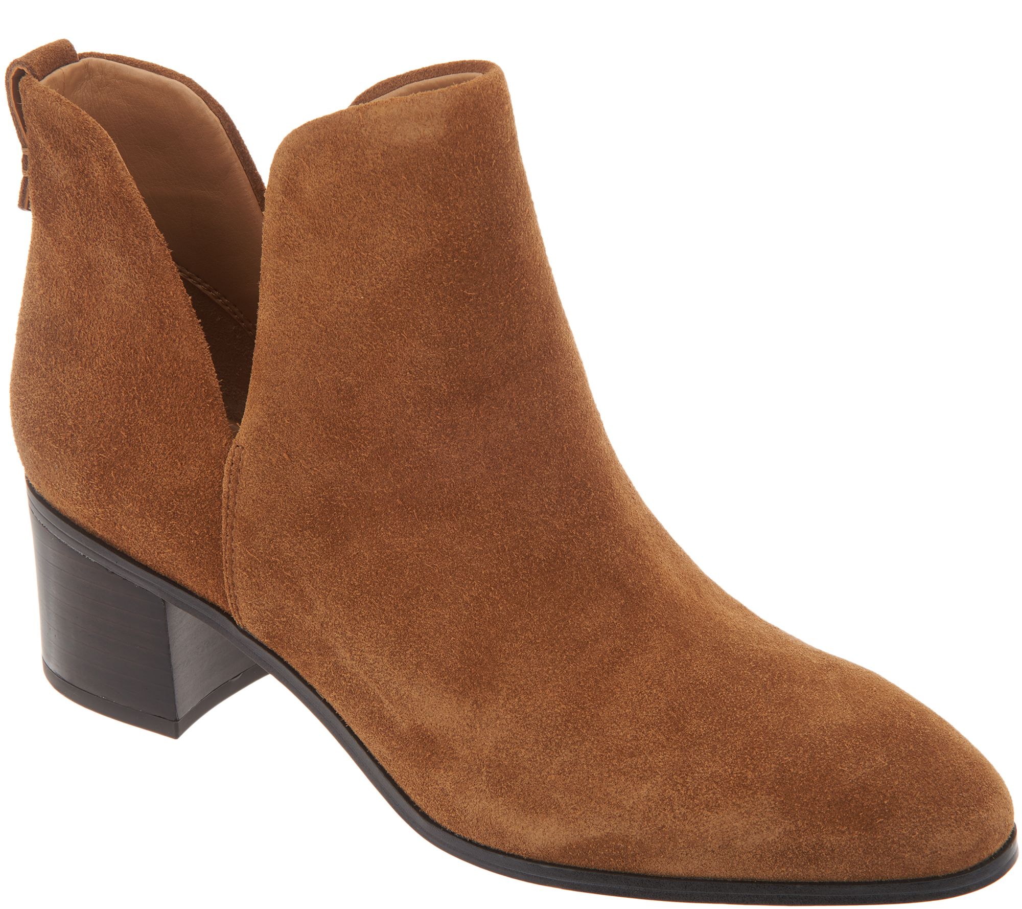 As Is Franco Sarto Leather or Suede Boots - Reeve - QVC.com