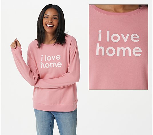 Peace Love World Comfy Knit Affirmation Top