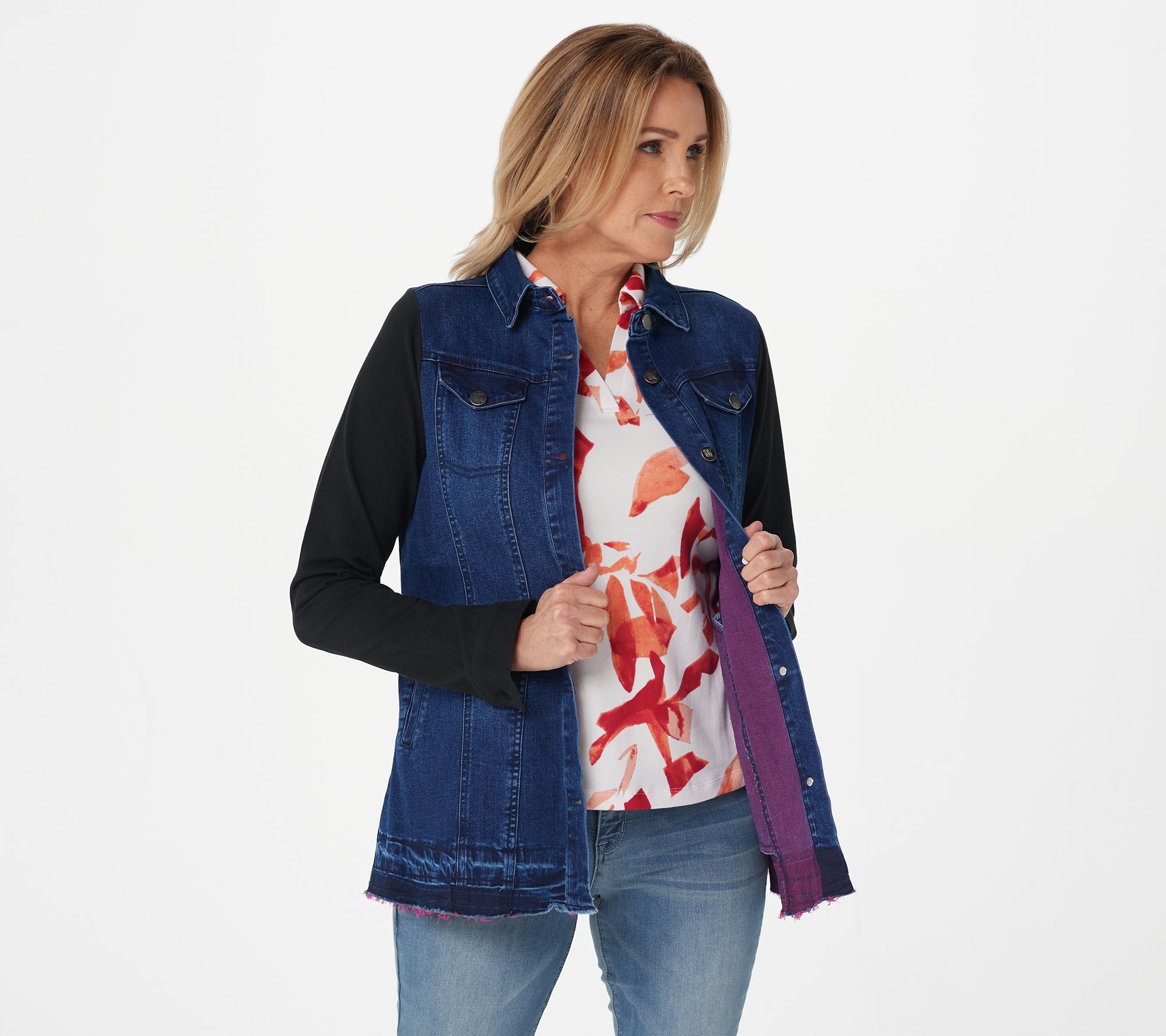 Women with Control My Wonder Denim Woven Twill Jacket pick size color new 