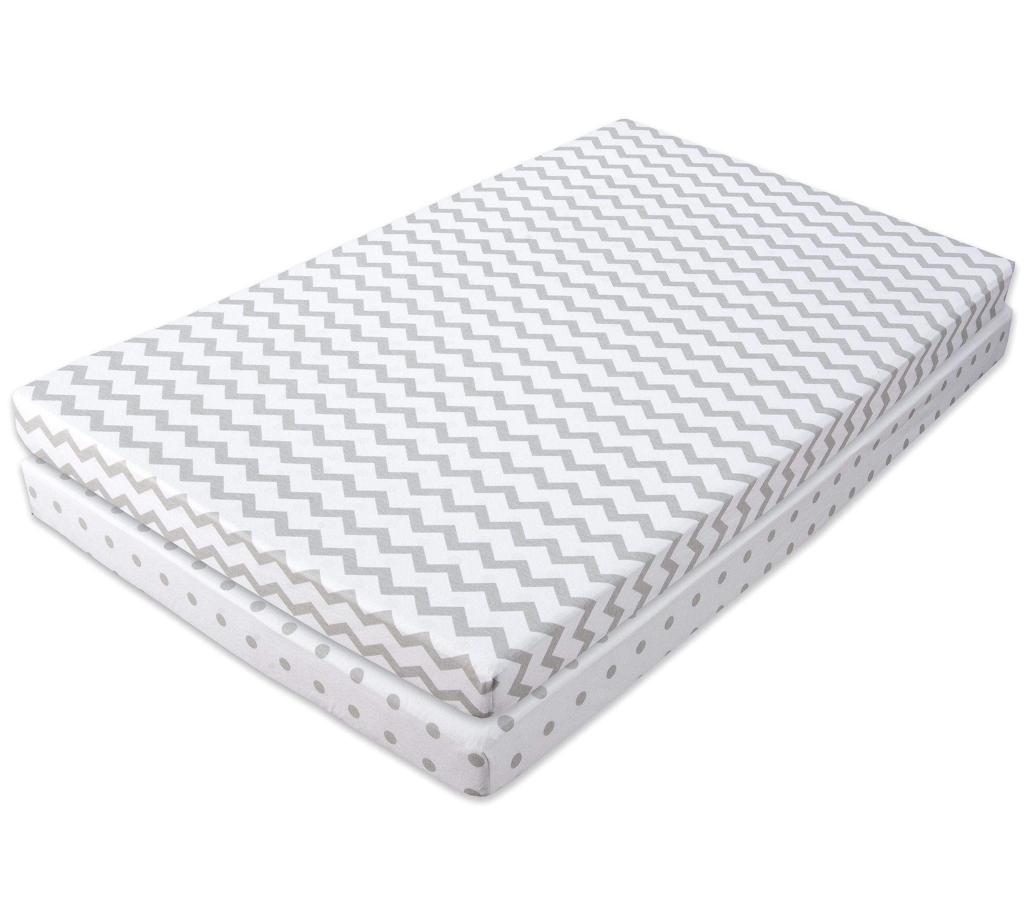 Ely's & Co. Set of 2 Gray Water-Resistant PackN Play Sheets