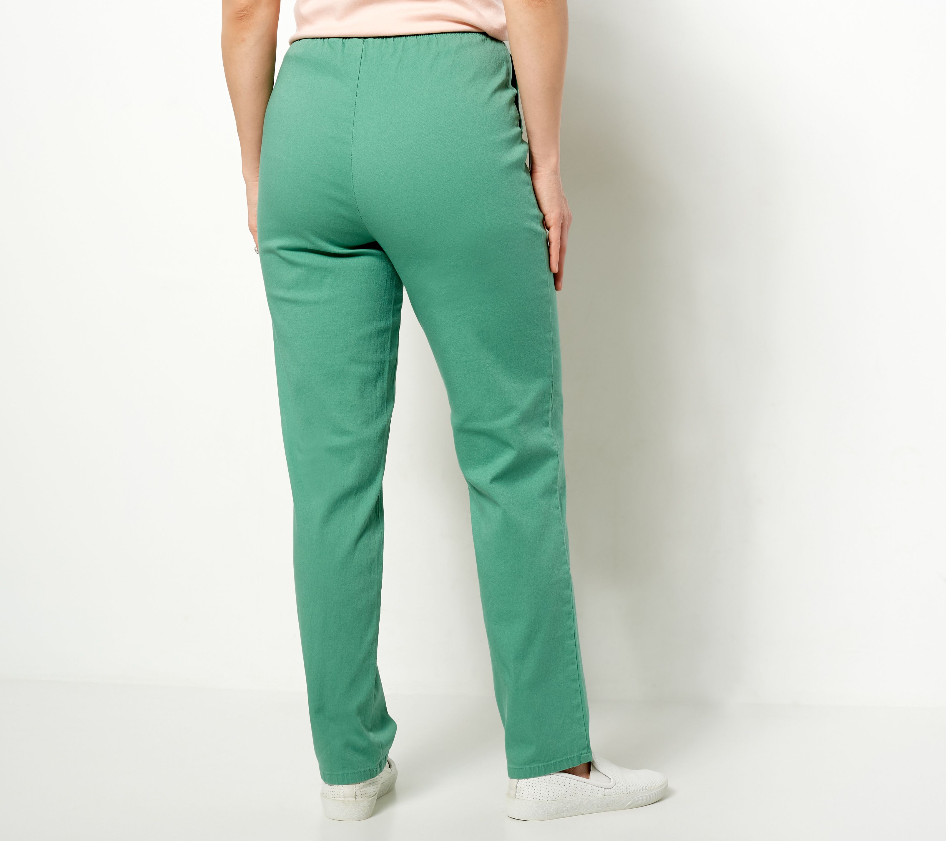 Denim & Co. Original Waist Stretch Tall Side Pocket Pants - QVC.com