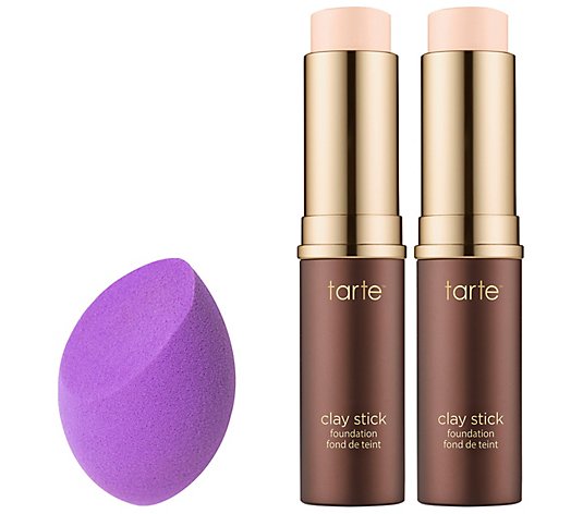 tarte Super-Size Clay Stick Foundation Duo with Sponge