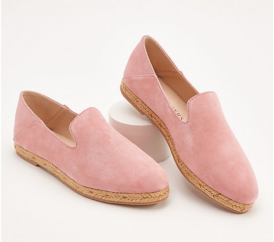 Jack Rogers Leather or Suede Flat Espadrilles - Audrey