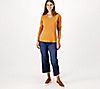 Denim & Co. Essentials 3-Pack Perfect Jersey Long Slv V-Neck Tops, 2 of 6