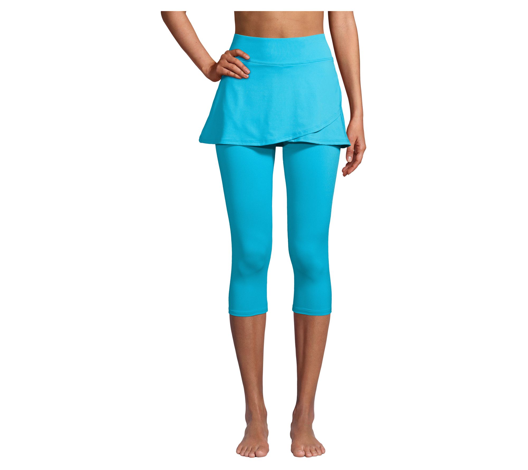 Lands' End High Waisted Swim Leggings with UPF 50 
