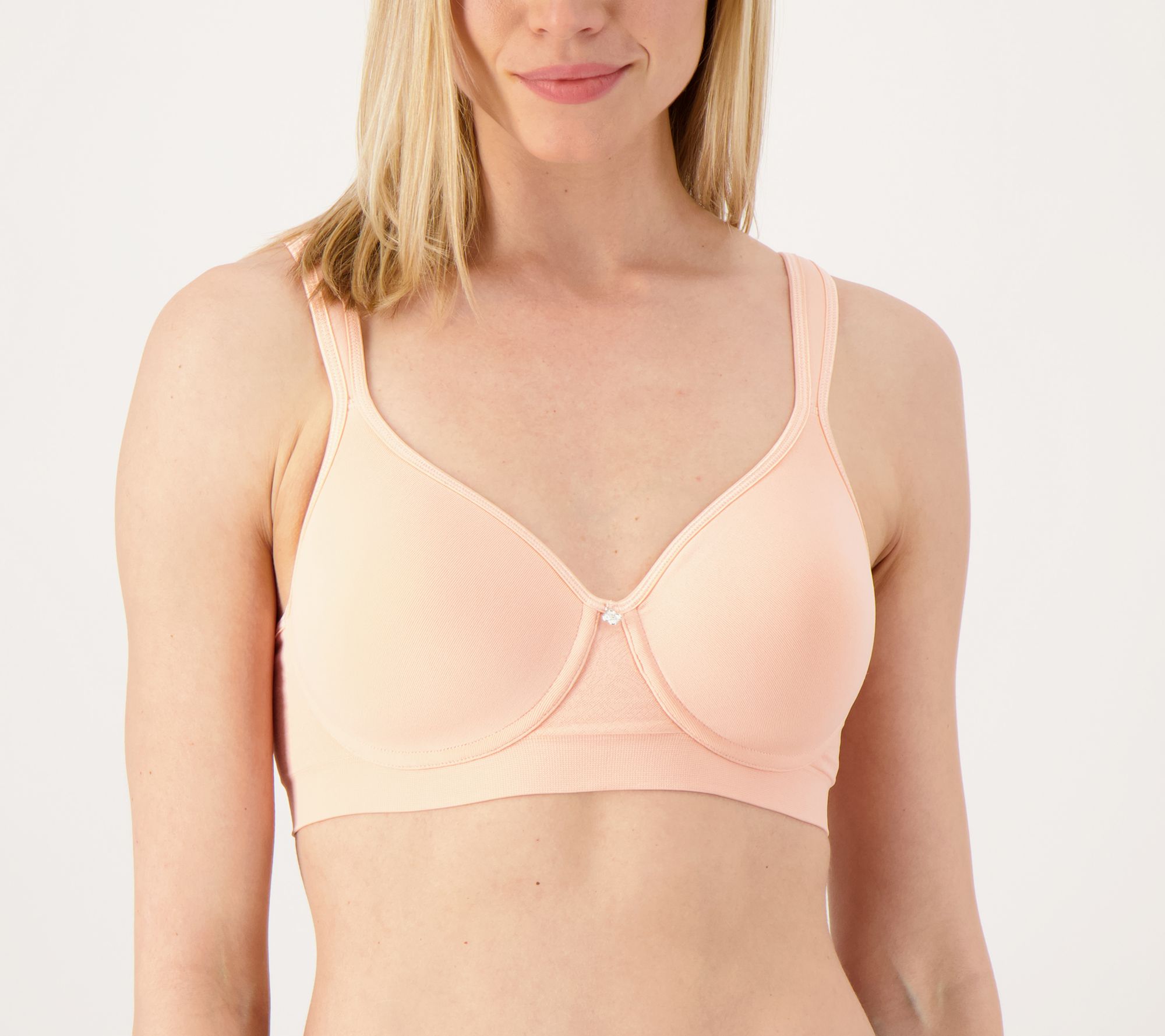 Breezies Lace Unlined Underwire Support Bra - QVC.com