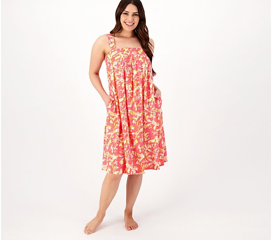 Breezies Lounge Simple Breeze Dress with Pockets