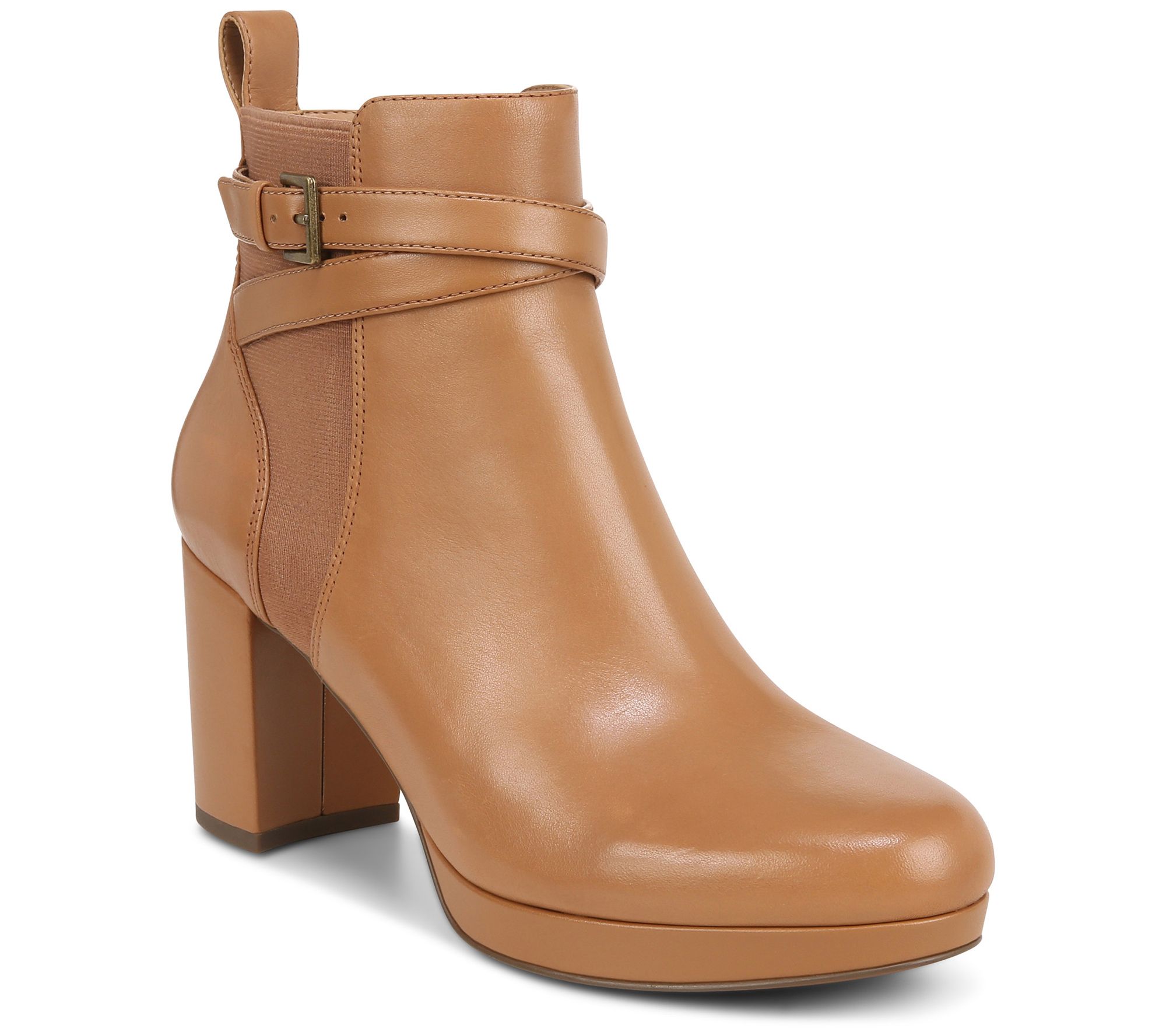 Tan LV Booties  3 ANCHORS BOUTIQUE