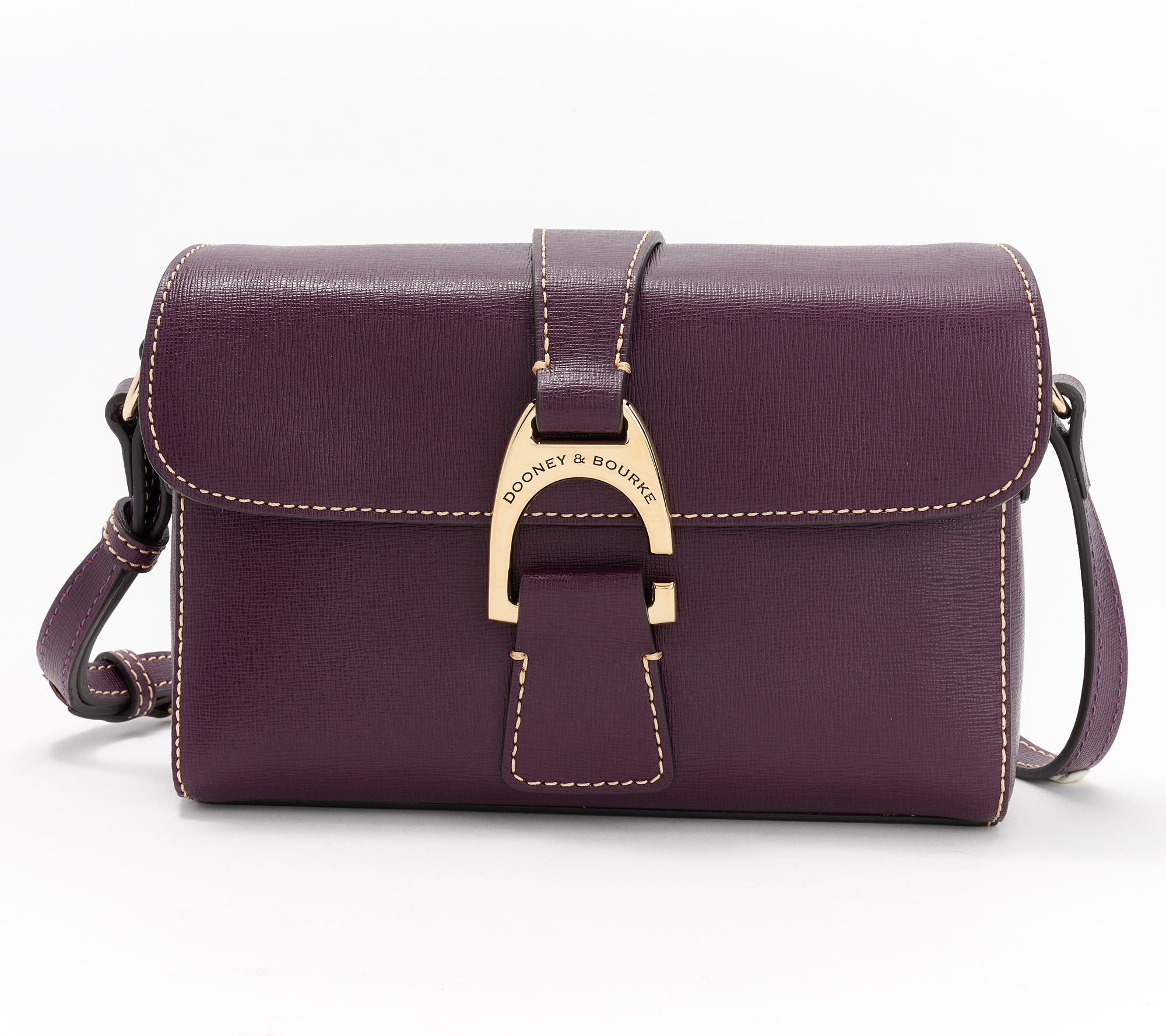 Dooney & Bourke Saffiano Leather Kyra Crossbody - QVC.com