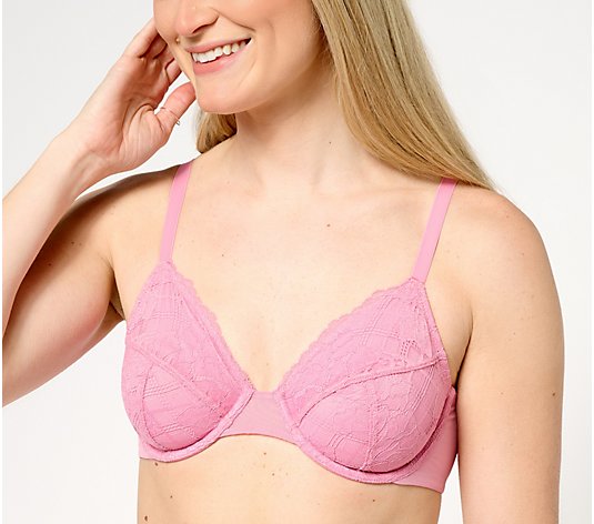"As Is" All Worthy Lace Unlined Underwire Bra