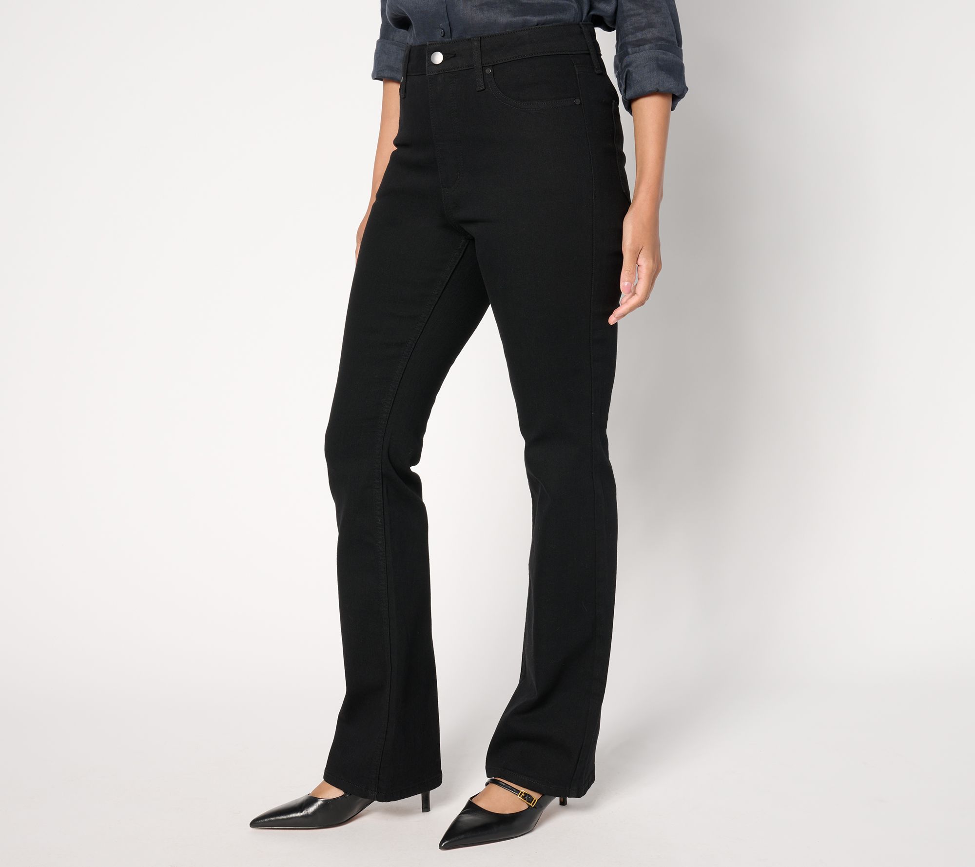 BEAUTIFUL by Lawrence Zarian Petite Baby Boot Jean- Black