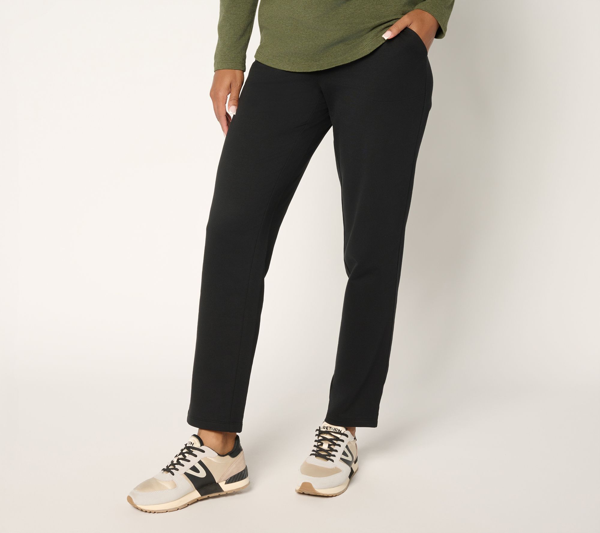 Denim & Co. Tall EasyWear French Terry Pant