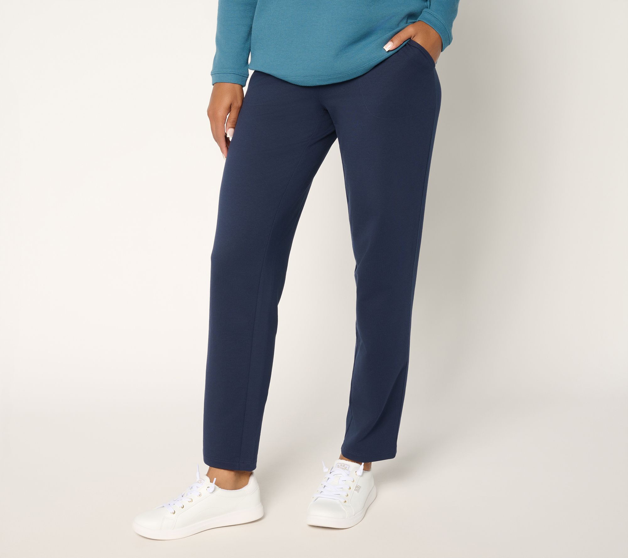 Denim & Co. Tall EasyWear French Terry Pant