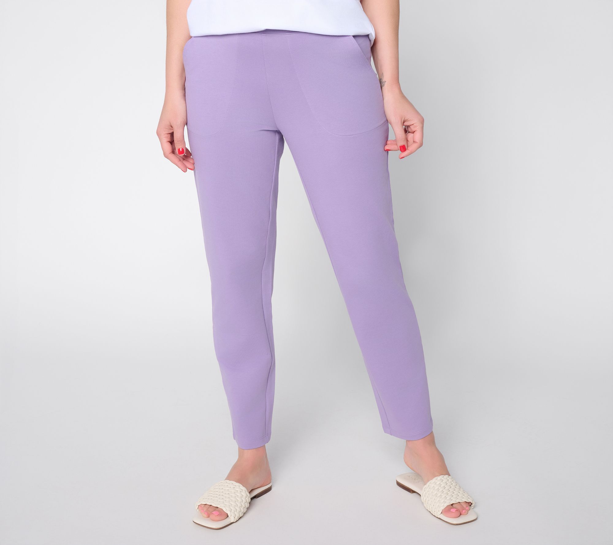 Denim & Co. Tall EasyWear French Terry Pant