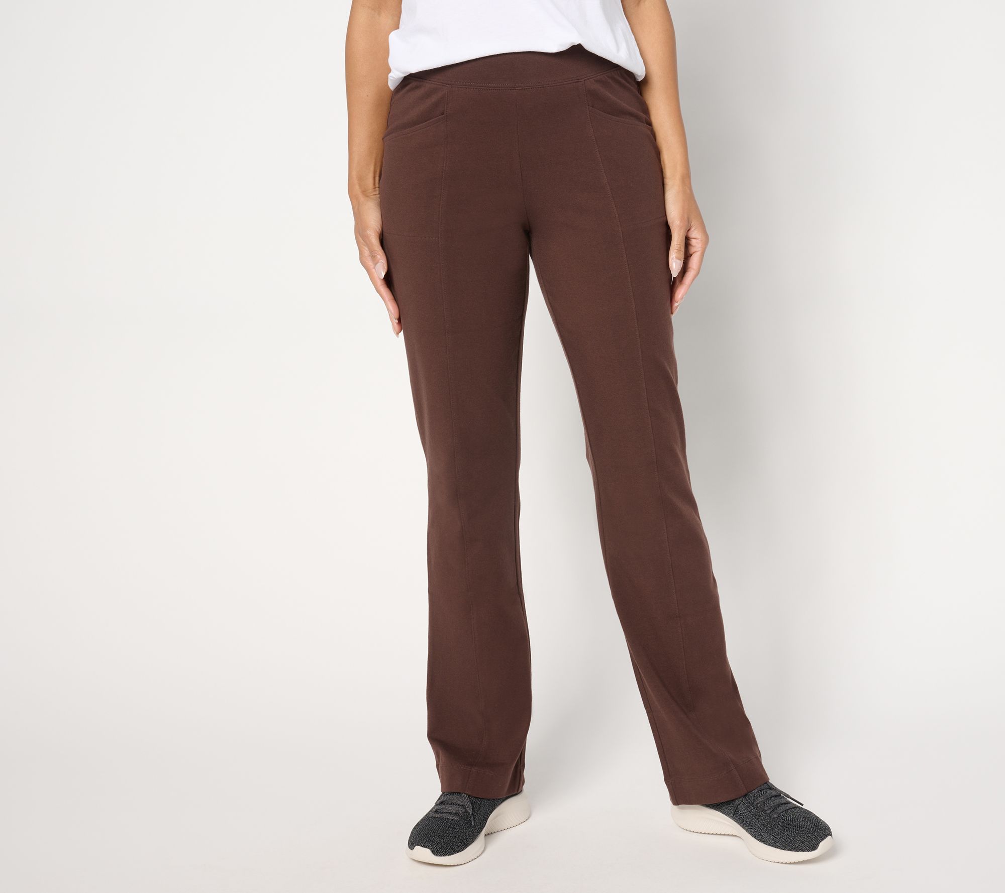 Denim & Co. Regular Duo Stretch Lightly Boot Pant