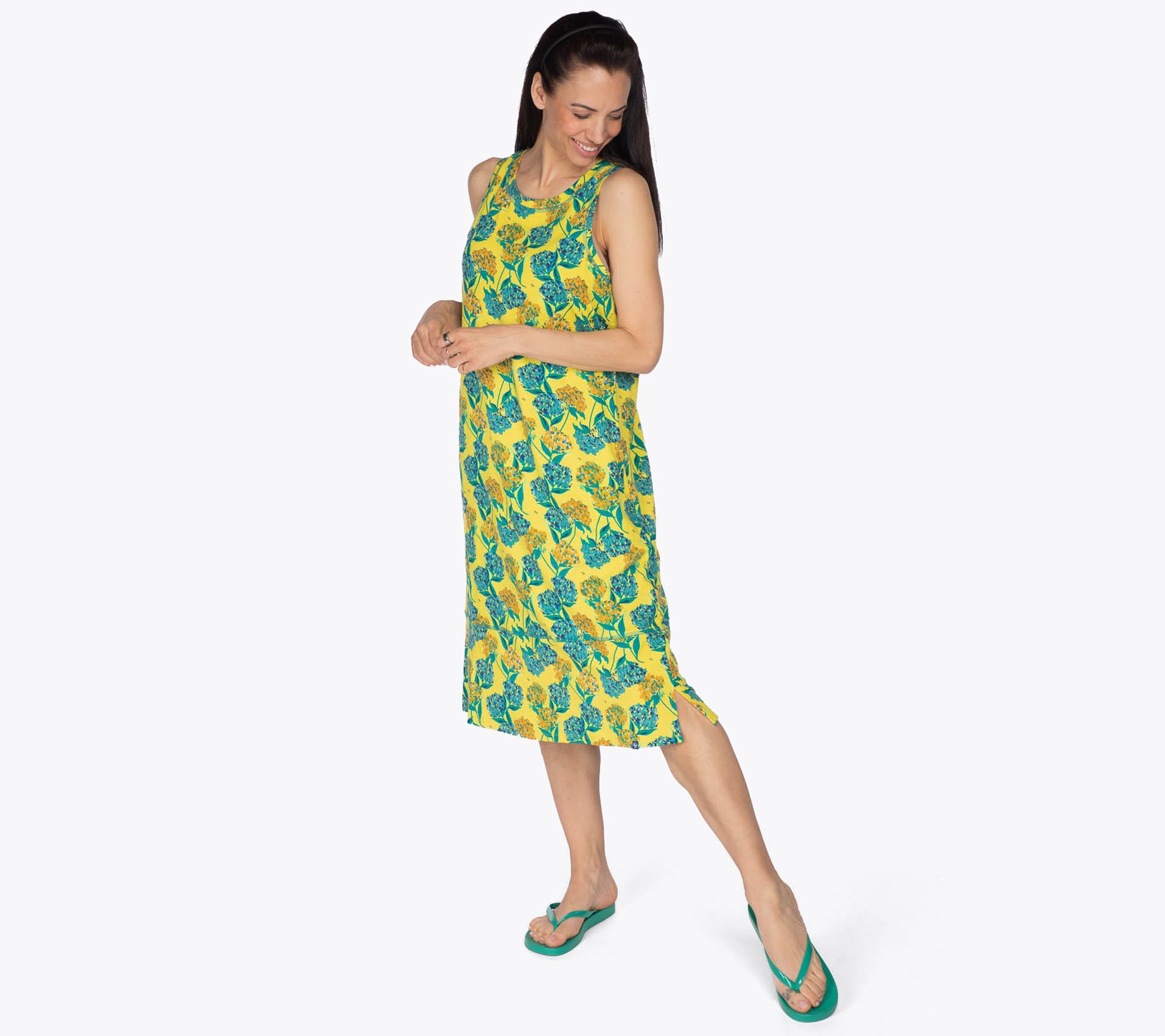 Lug Lounge Cotton-Blend Sleeveless Dress - Hopscotch