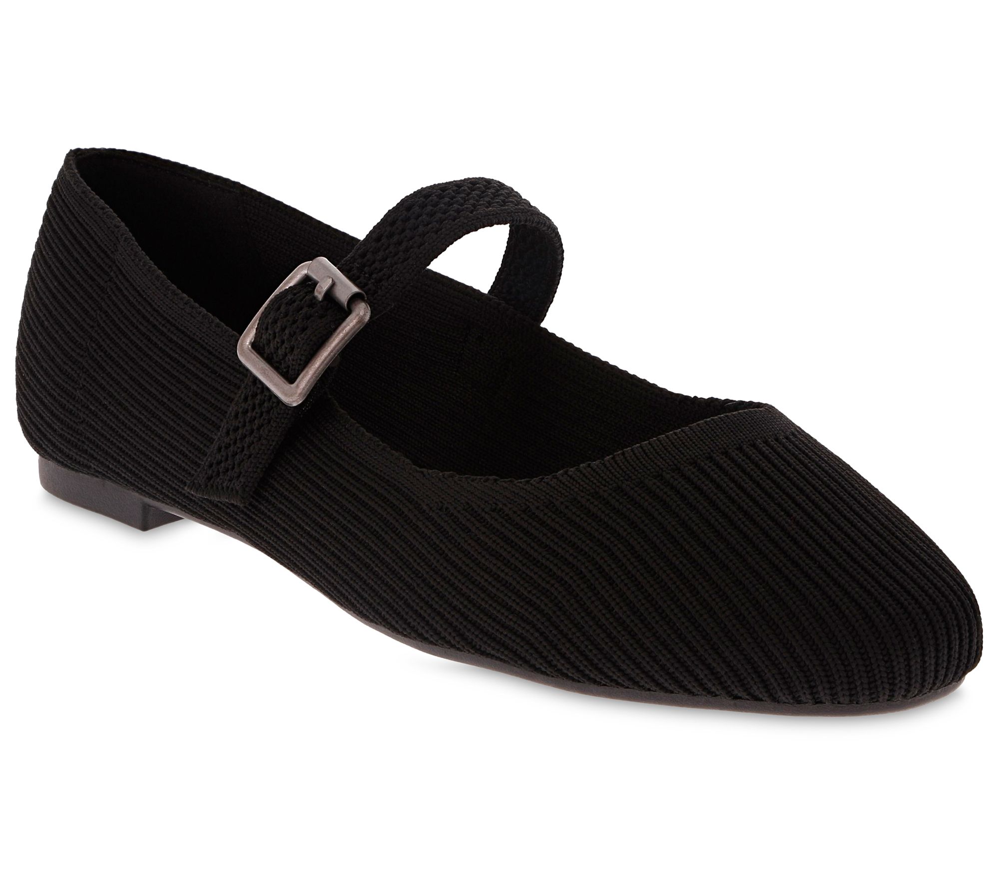 MIA Shoes Knit Mary Jane Flats - Brita