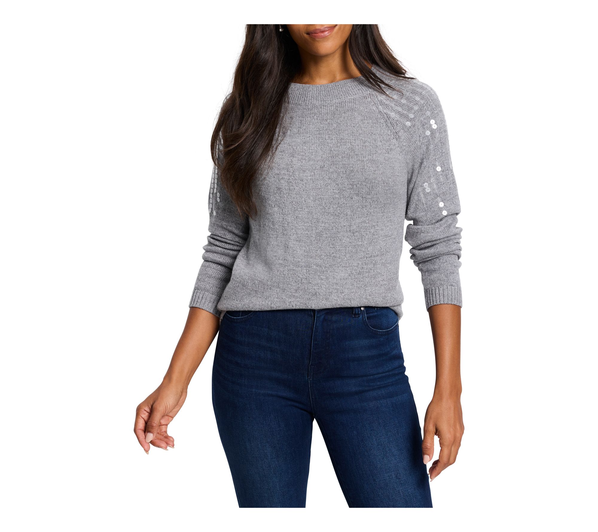 NIC+ZOE Subtle Shine Crewneck Sweater store Size XS