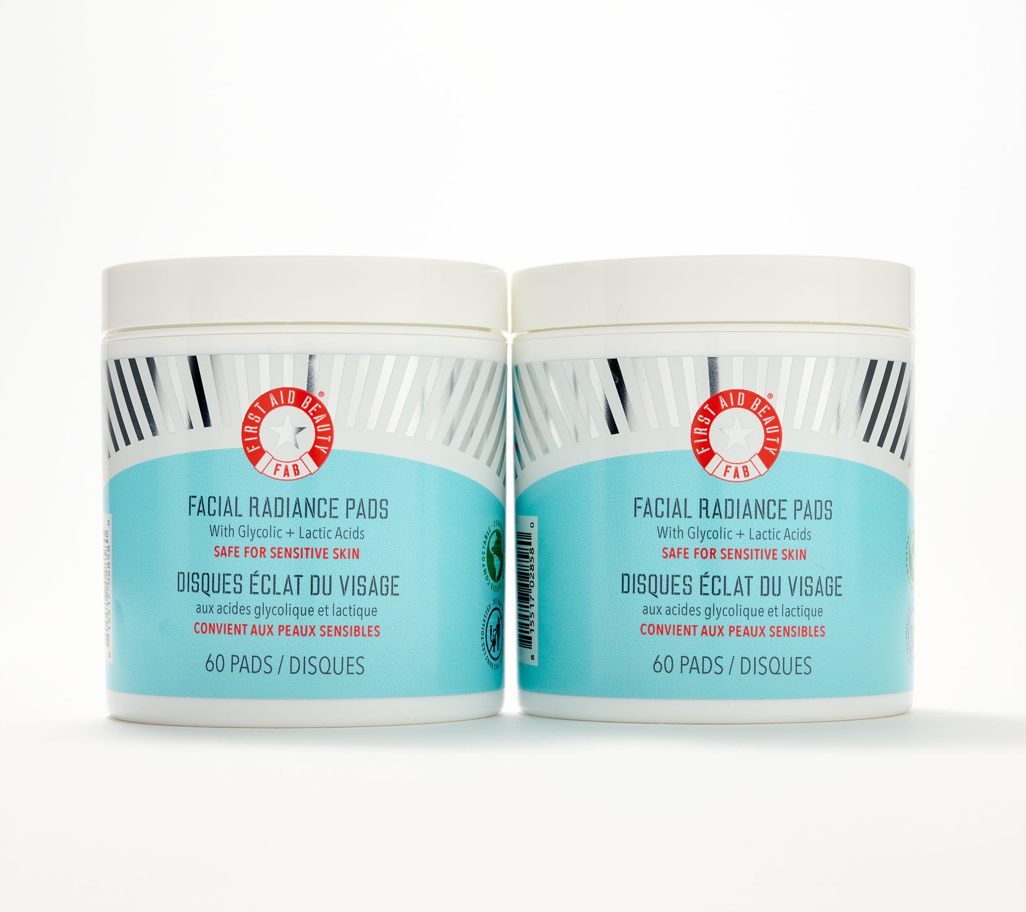 First Aid Beauty 60ct Facial Radiance Pads Duo