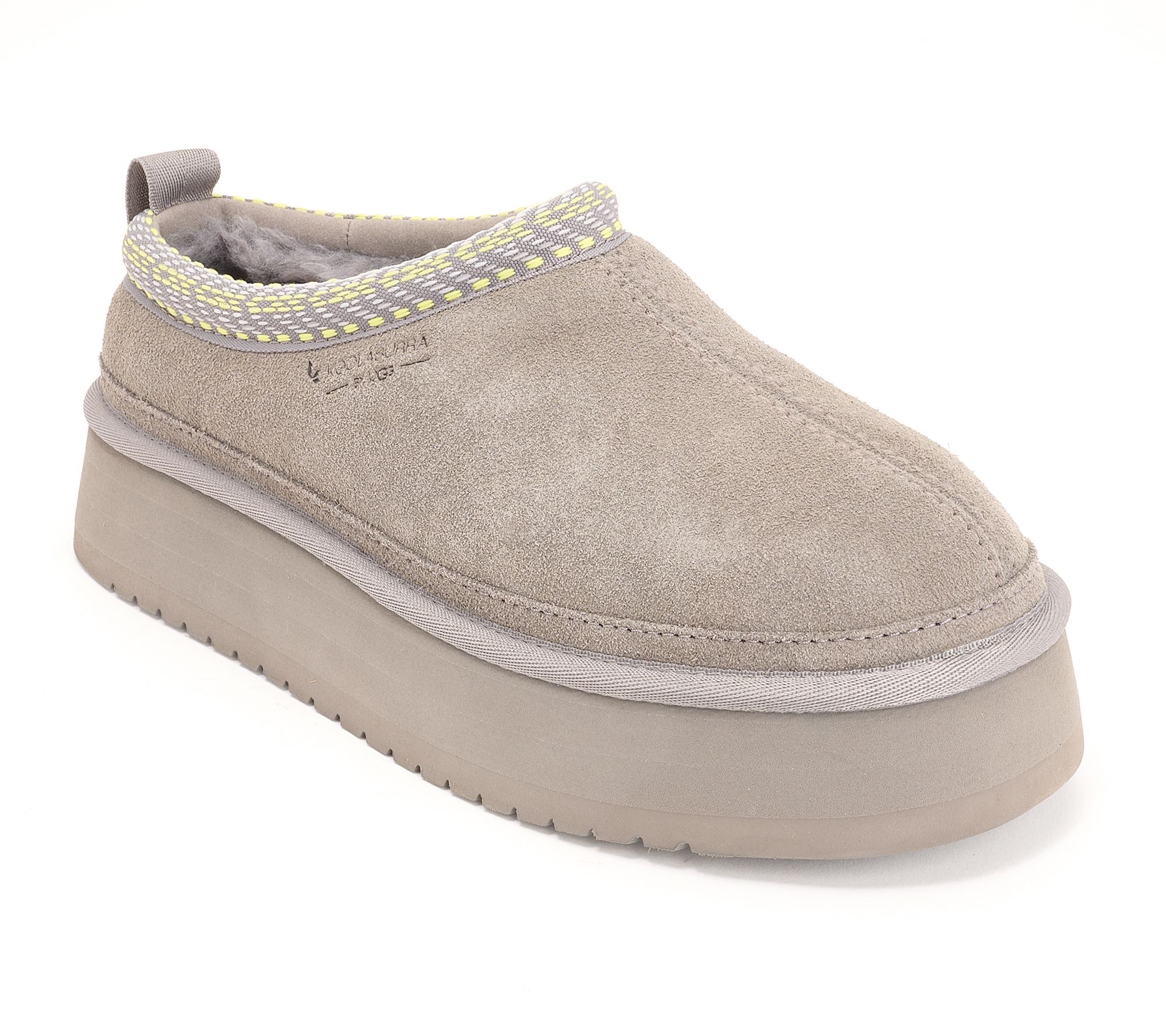 "As Is" Koolaburra by UGG Suede Platform Slippers-Burree